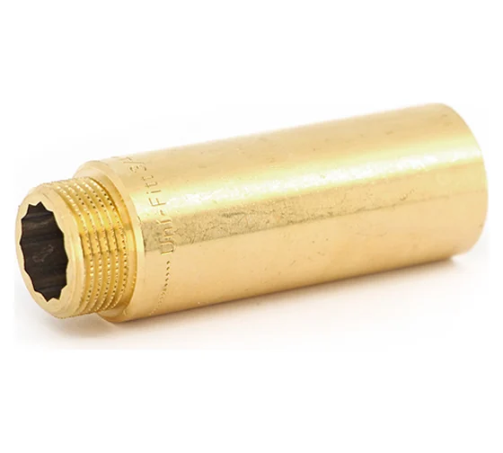 Удлинитель Uni-Fitt НВ 80 мм х 3/4", латунный 657G3080