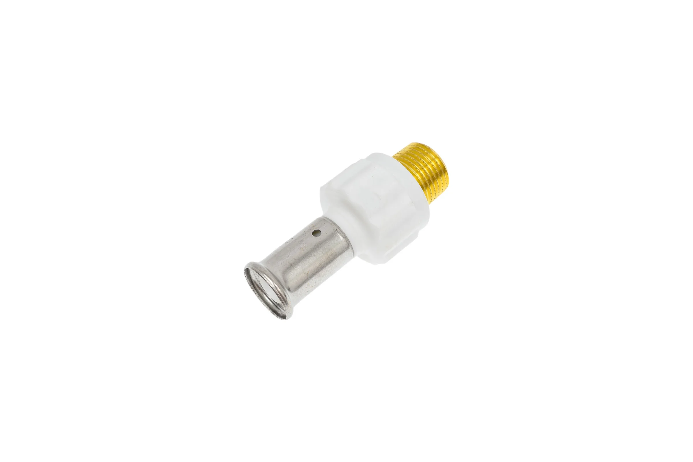 Муфта HENCO НР, ПВДФ пресс , белая, 16x1/2" 17PKW-1604