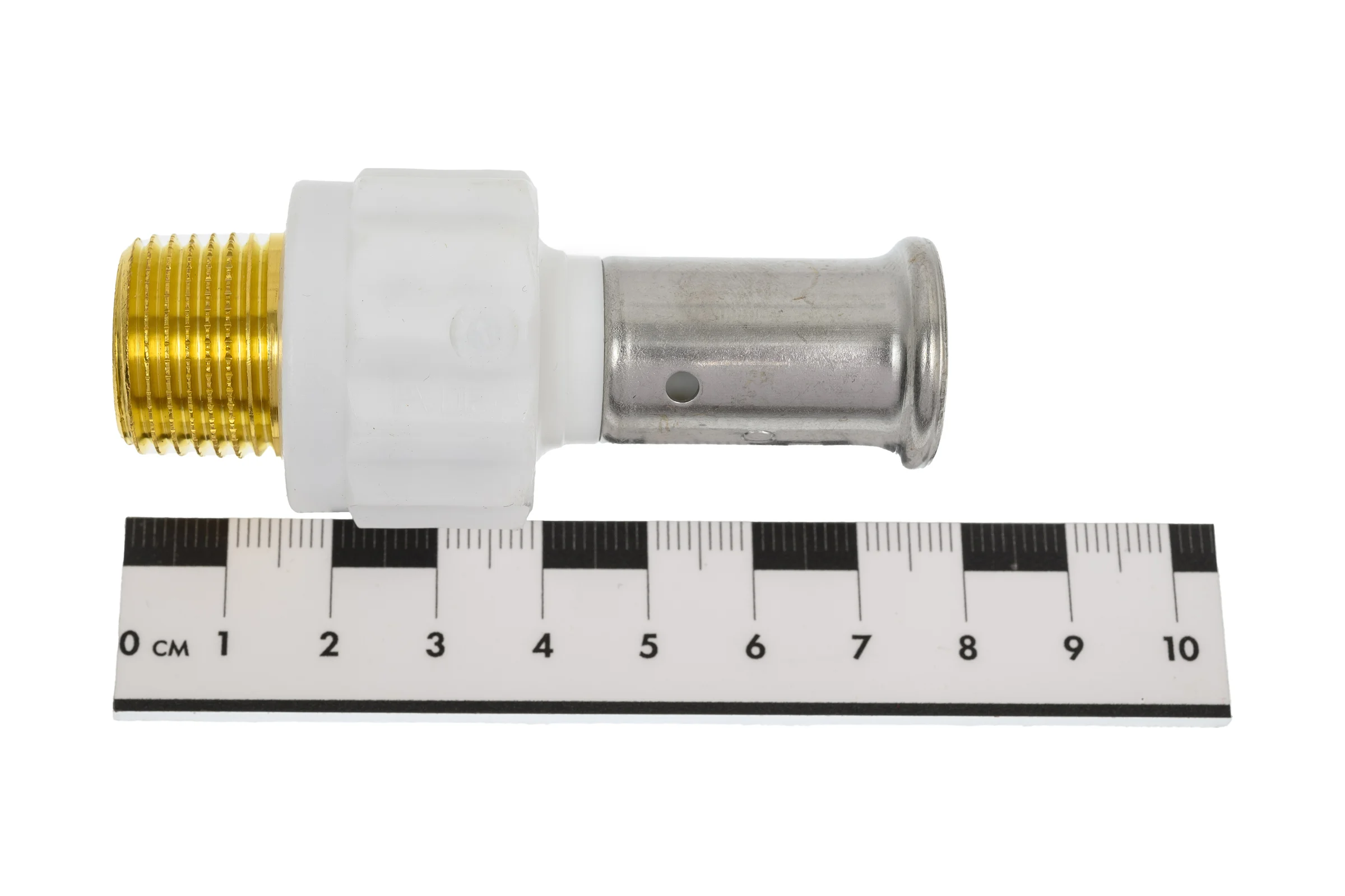 Муфта HENCO НР, ПВДФ пресс , белая, 16x1/2" 17PKW-1604