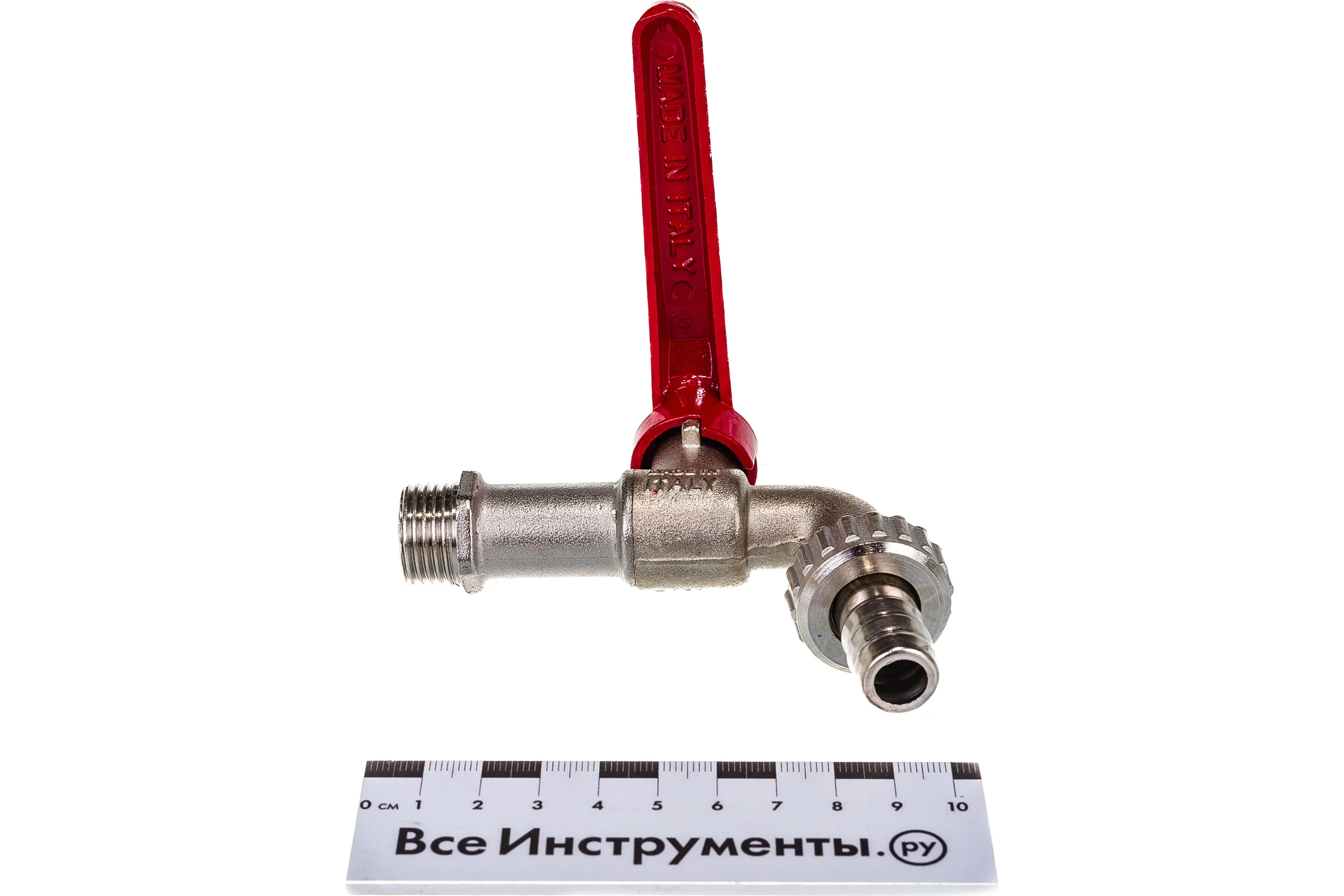 Садовый шаровой кран Uni-Fitt Н 1/2', со штуцером, ручка 106L2000