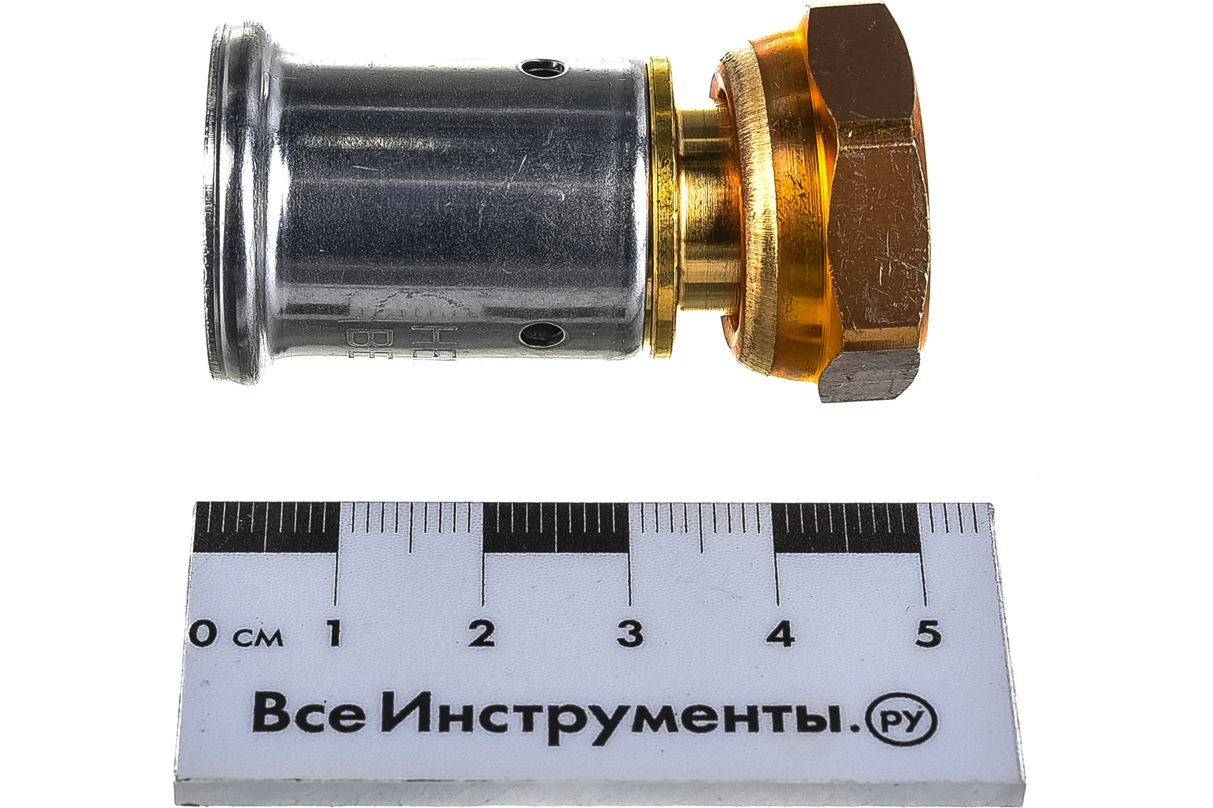 Муфта HENCO накидная гайка, плоское уплотнение, латунь пресс, 20x1/2" 26P-20Z04