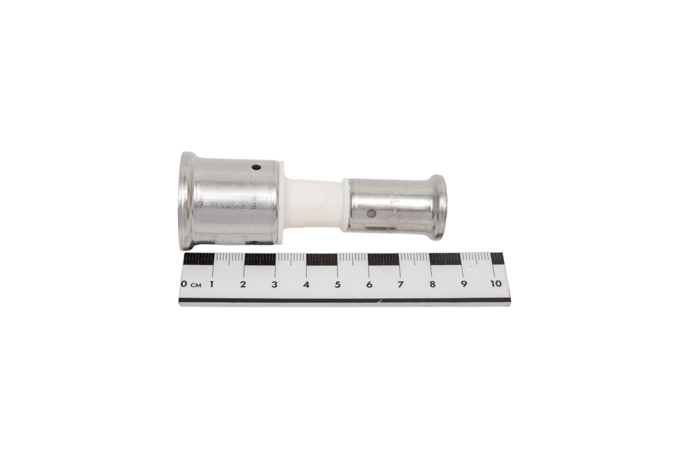 Переходная муфта HENCO ПВДФ пресс, белая, 26x16 16PKW-2616