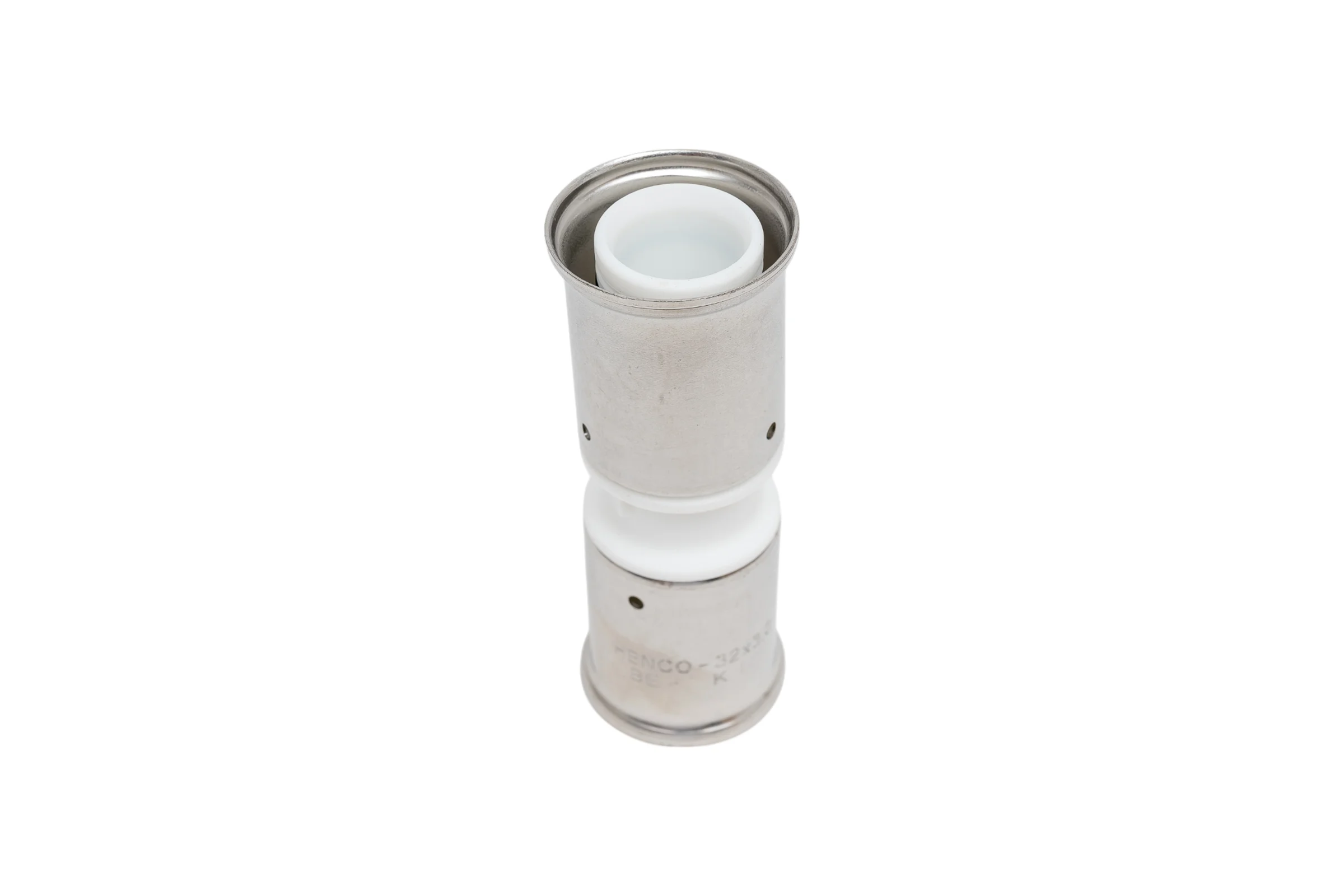 Муфта HENCO ПВДФ пресс, белая, 32x32 15PKW-3232