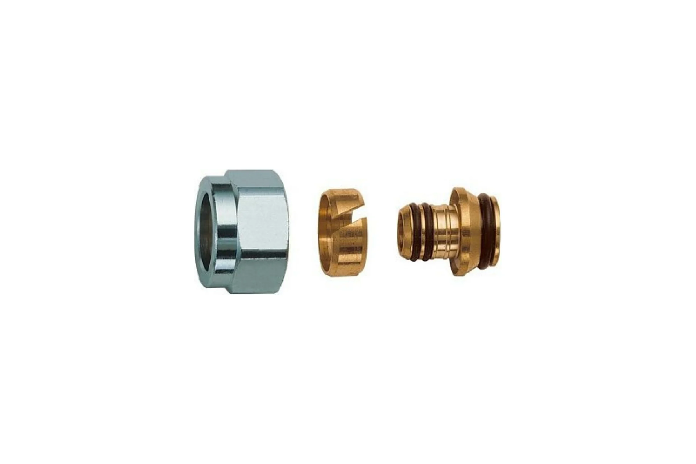 Соединитель Uni-Fitt обжим-В 16(2.2)х3/4"EK, для полиэтиленовых труб 682N1634