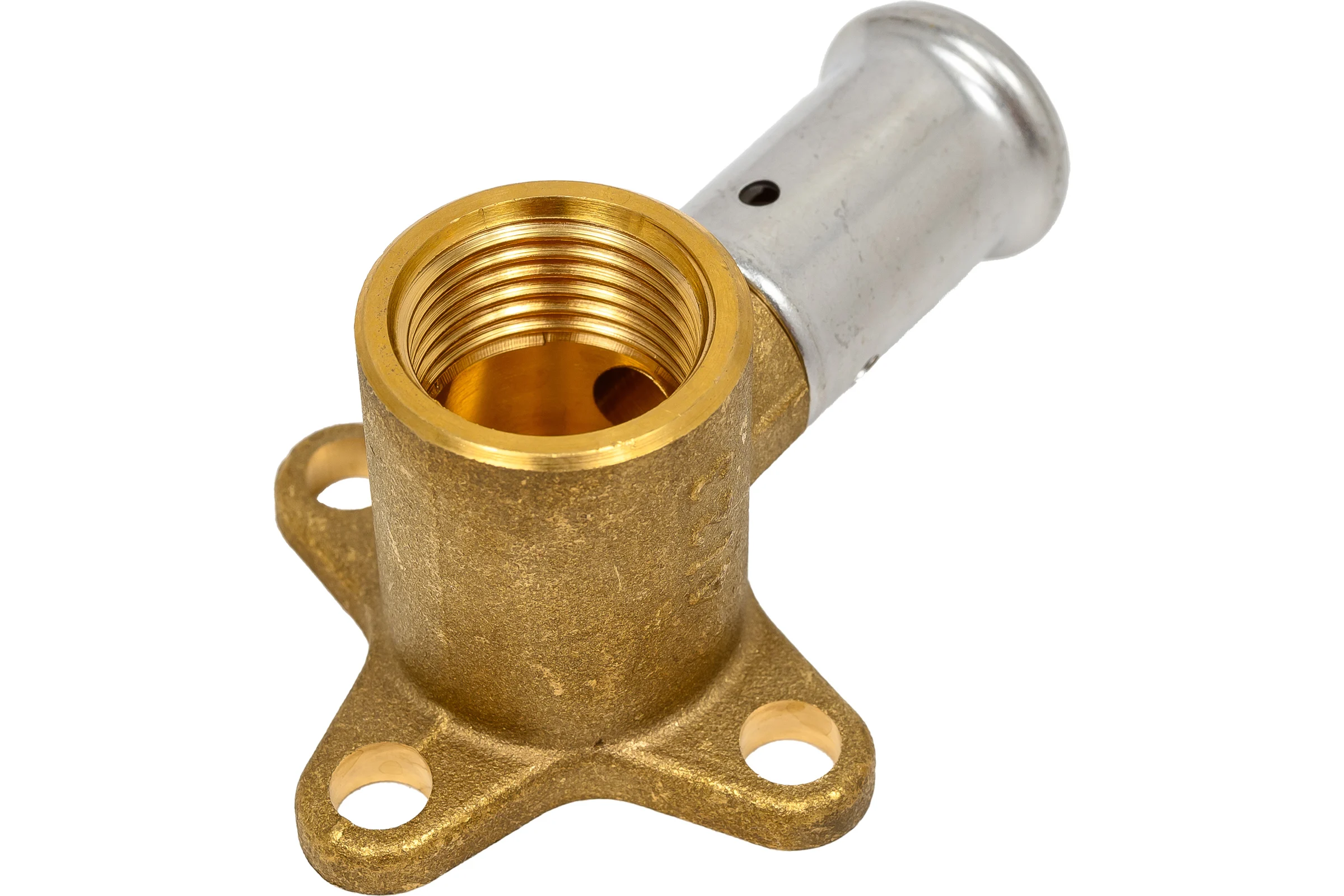 Водорозетка HENCO укороченная, ВР, латунь пресс, 16x1/2", 35 мм 2P-1604K