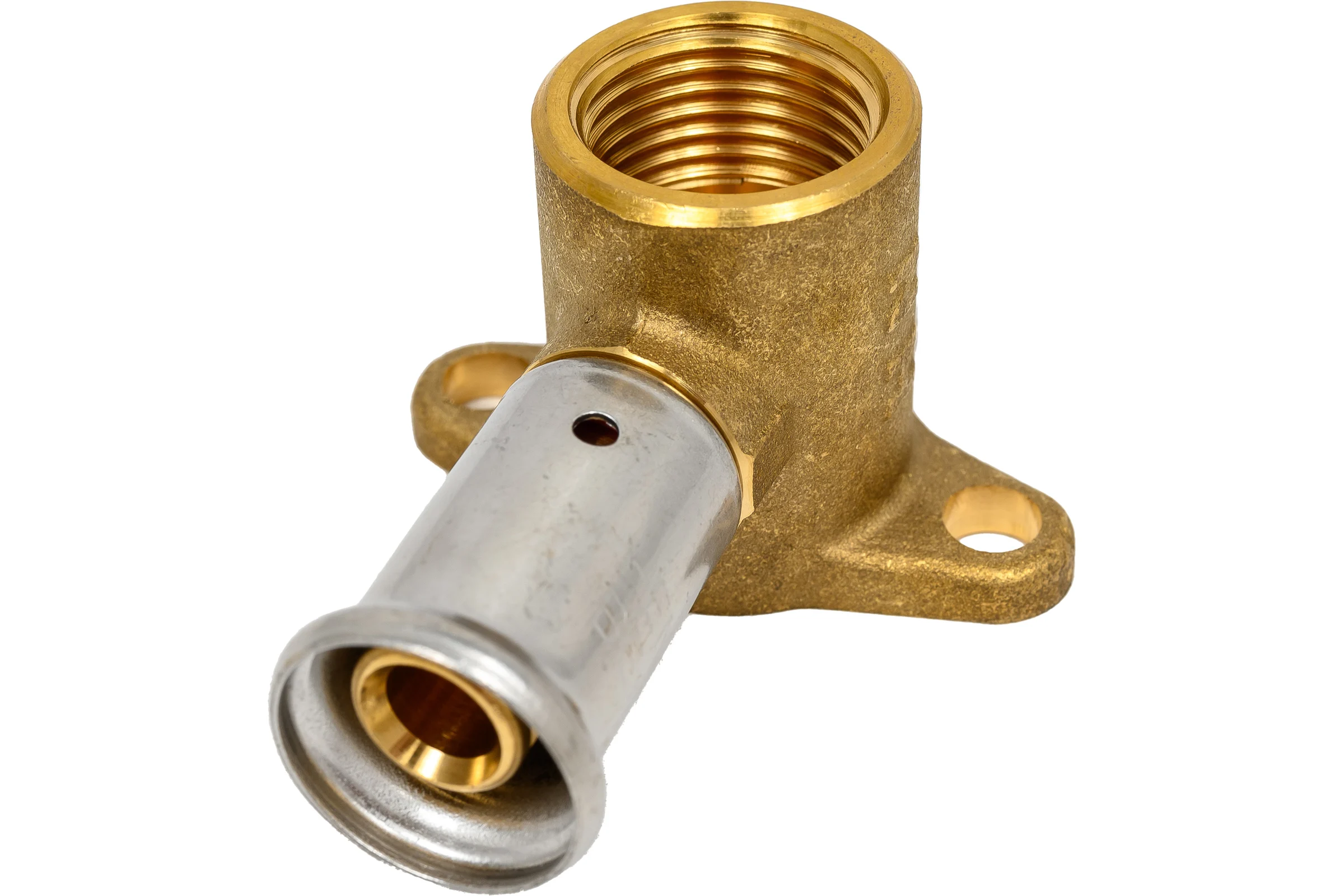 Водорозетка HENCO укороченная, ВР, латунь пресс, 16x1/2", 35 мм 2P-1604K
