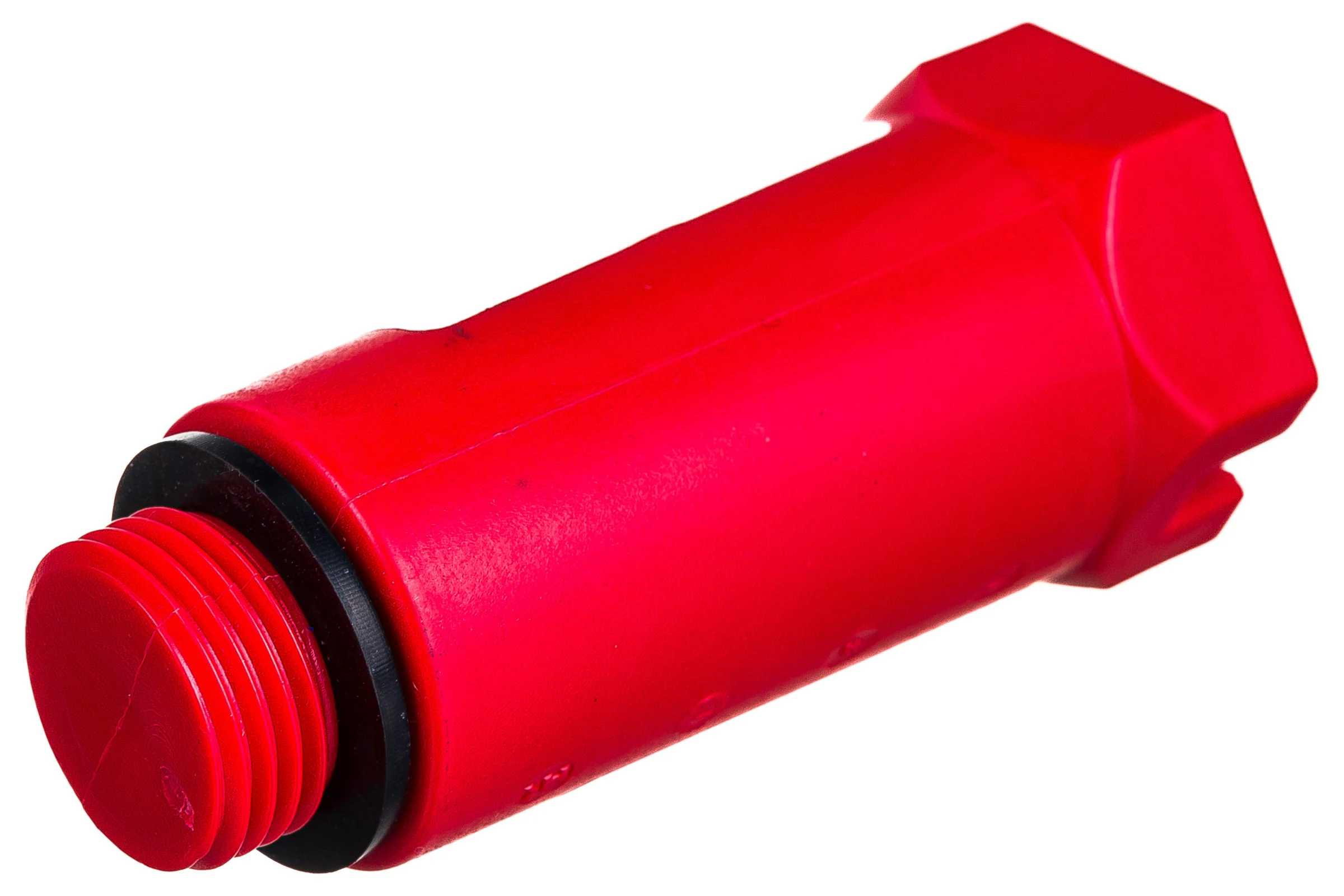 Монтажная заглушка Uni-Fitt Н 1/2", с прокладкой, красная 608R2000