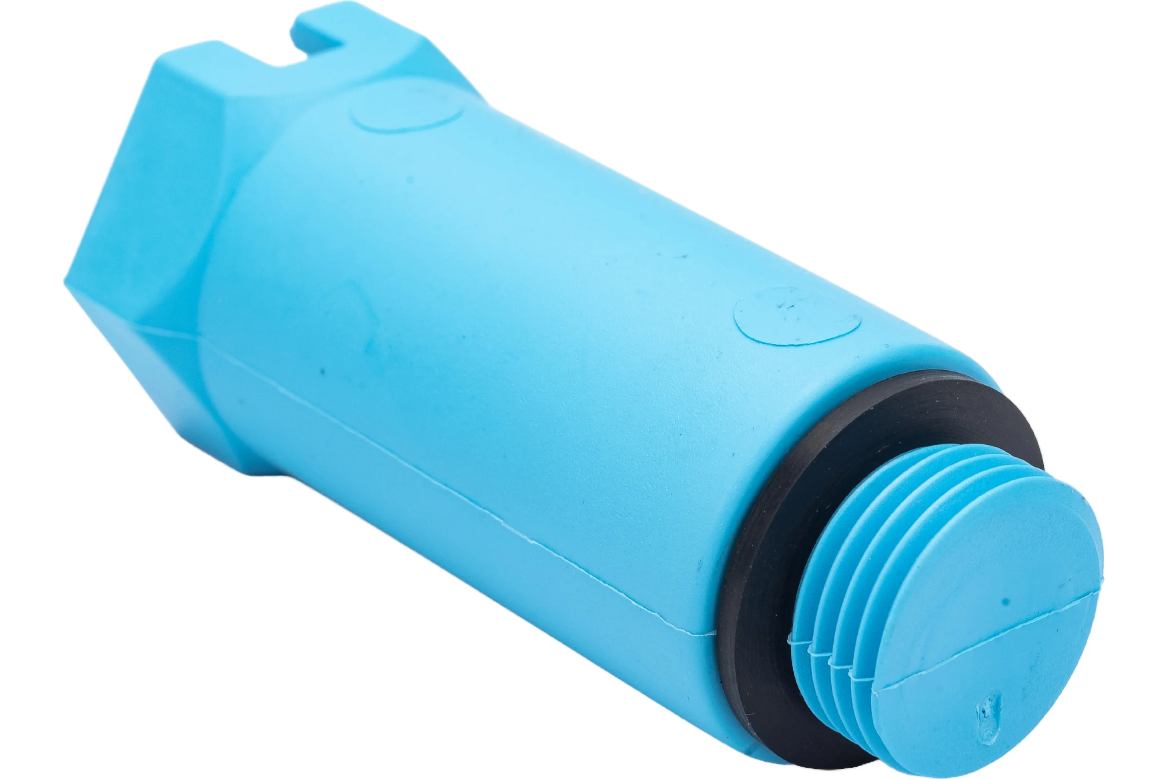 Монтажная заглушка Uni-Fitt Н 1/2", с прокладкой, синяя 608B2000