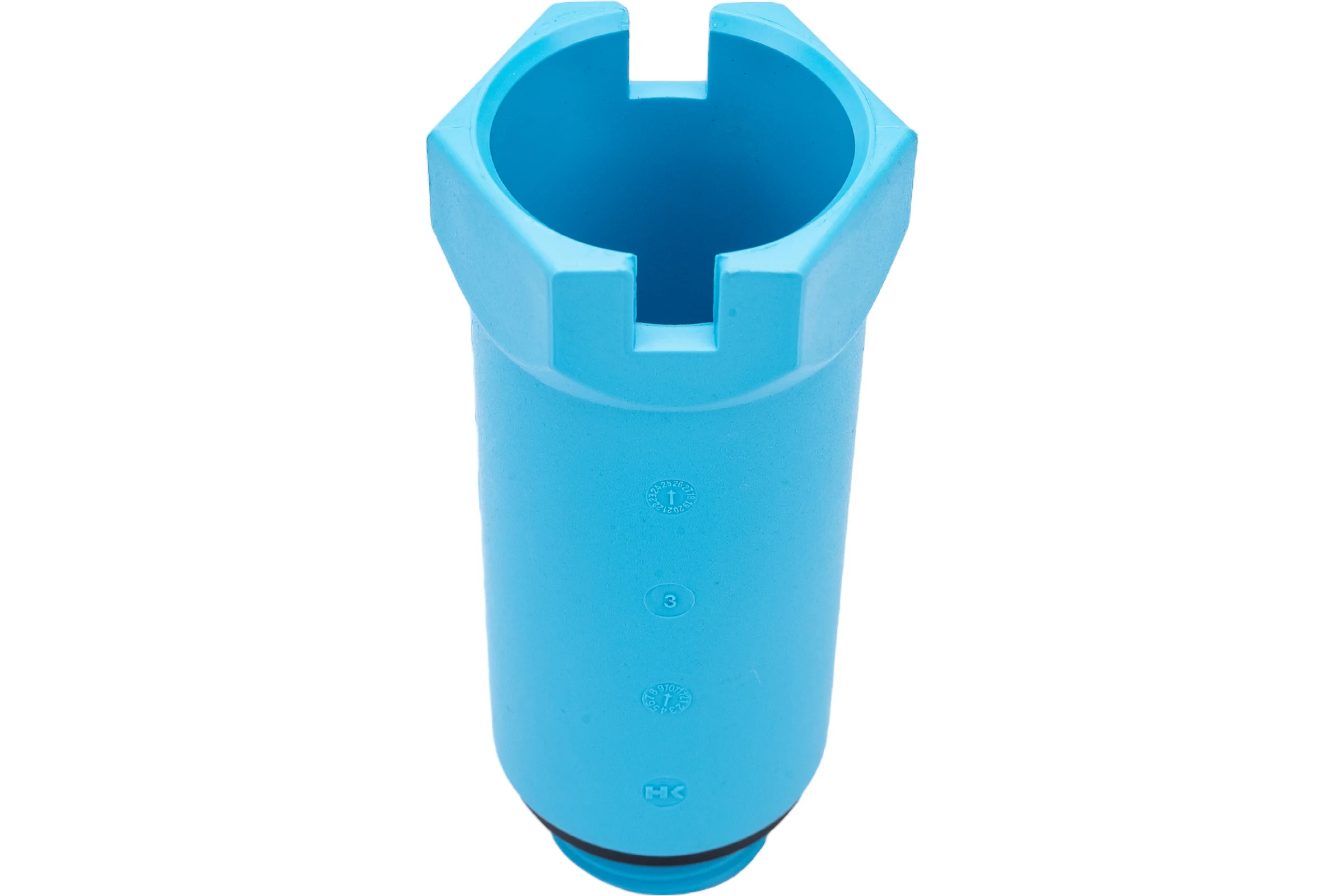 Монтажная заглушка Uni-Fitt Н 1/2", с прокладкой, синяя 608B2000