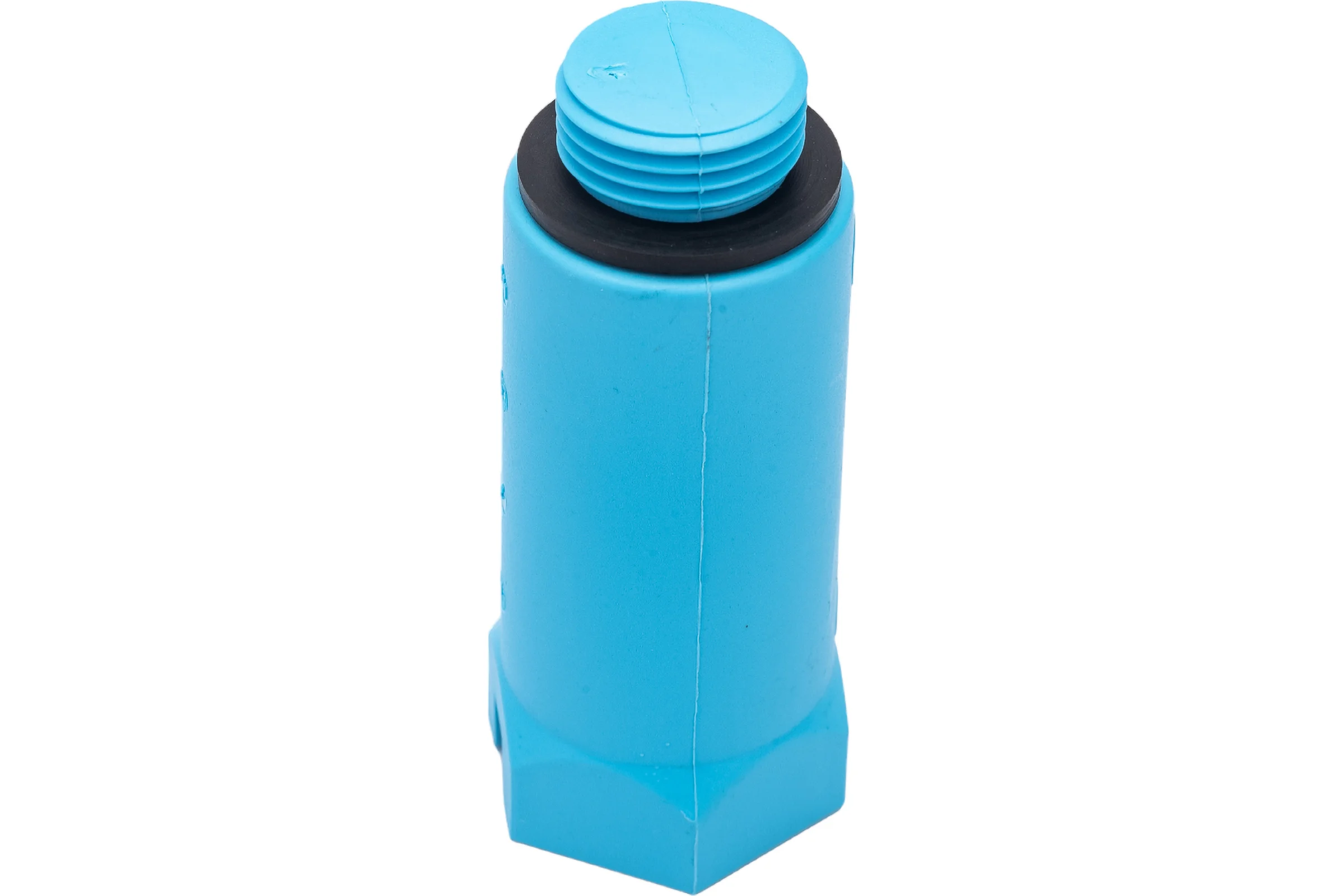 Монтажная заглушка Uni-Fitt Н 1/2", с прокладкой, синяя 608B2000