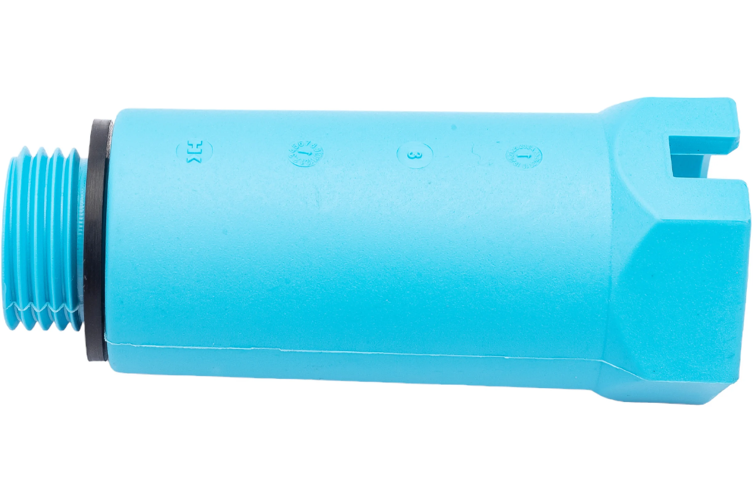 Монтажная заглушка Uni-Fitt Н 1/2", с прокладкой, синяя 608B2000