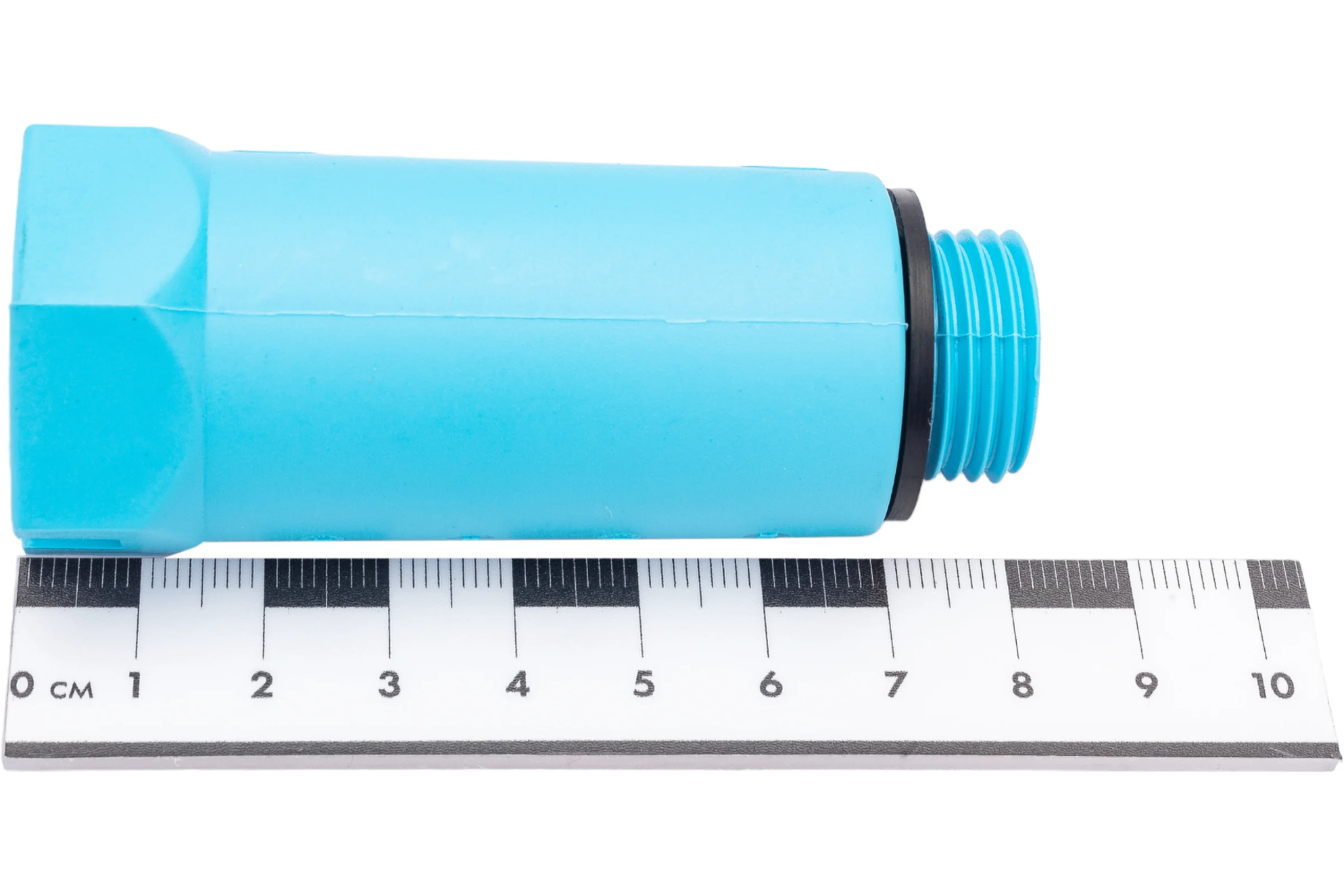 Монтажная заглушка Uni-Fitt Н 1/2", с прокладкой, синяя 608B2000