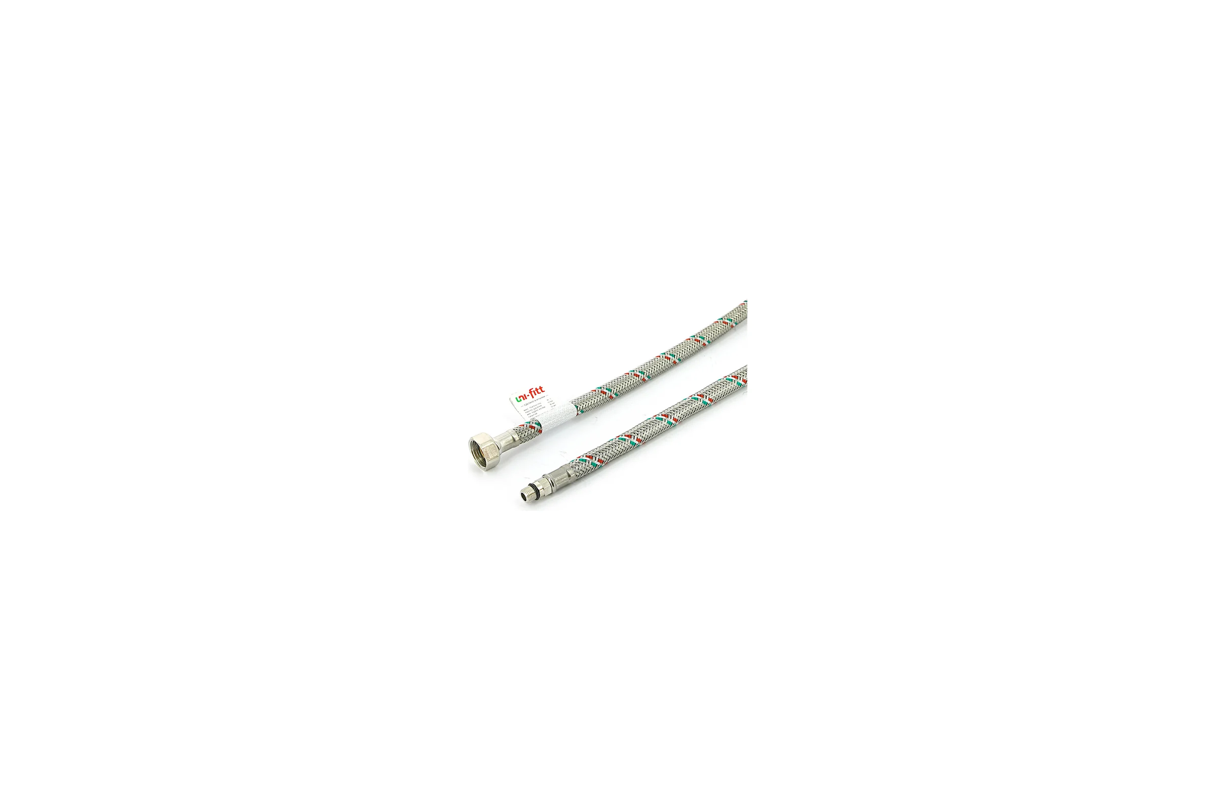 Подводка гибкая для смесителя (М10х1-1/2"; 80 см; DN 8; оплётка из нерж. стали) Uni-Fitt 502S2808