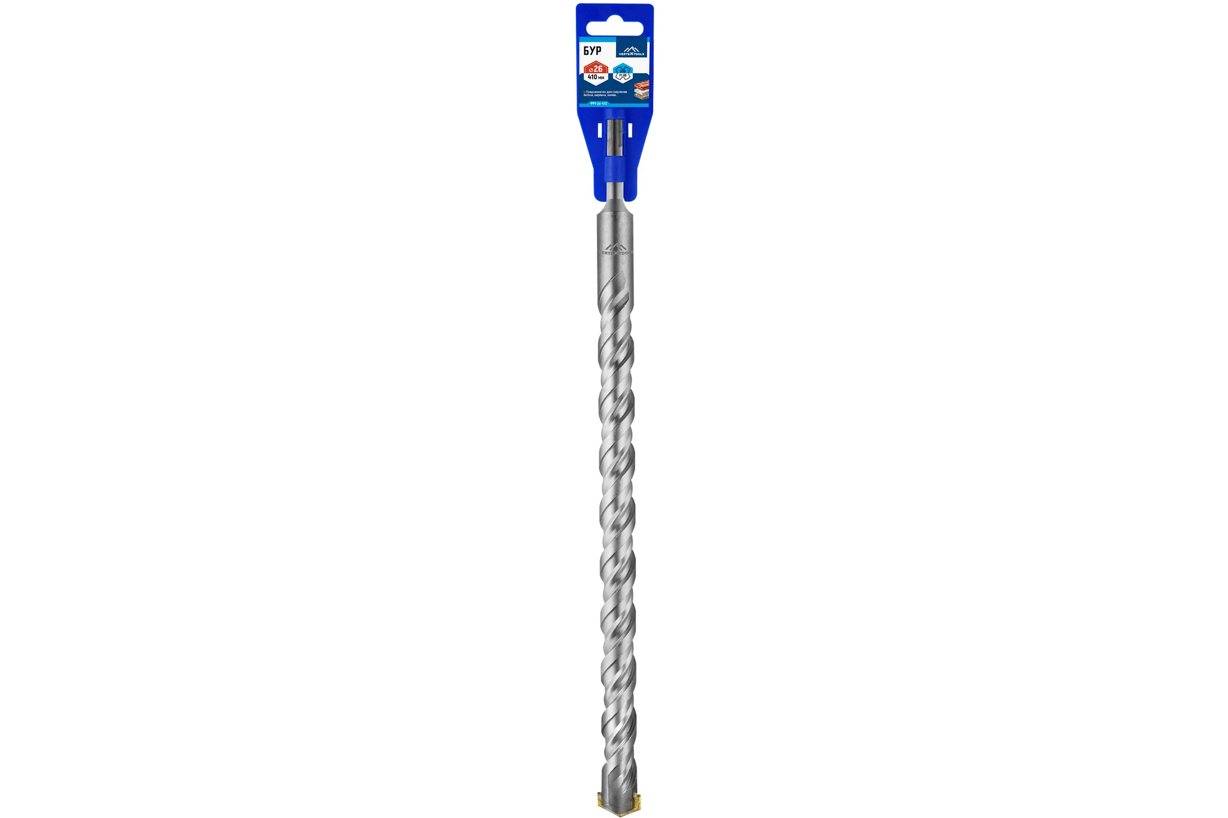 Бур SDS-plus (26х410 мм) Vertextools 999-26-410