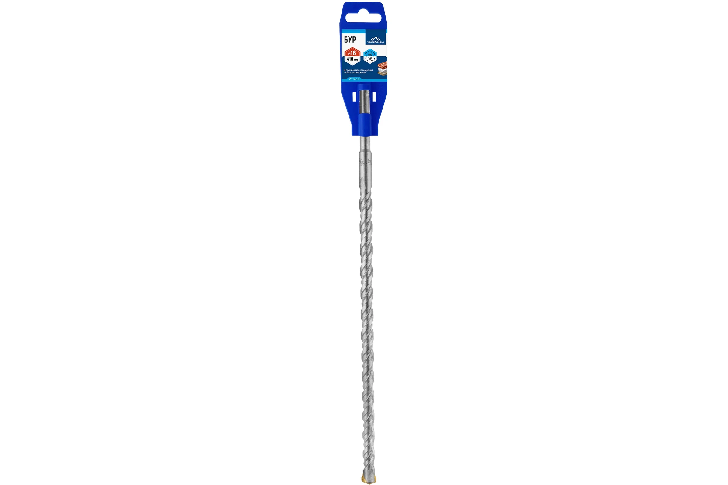 Бур SDS-plus (16х410 мм) Vertextools 999-16-410