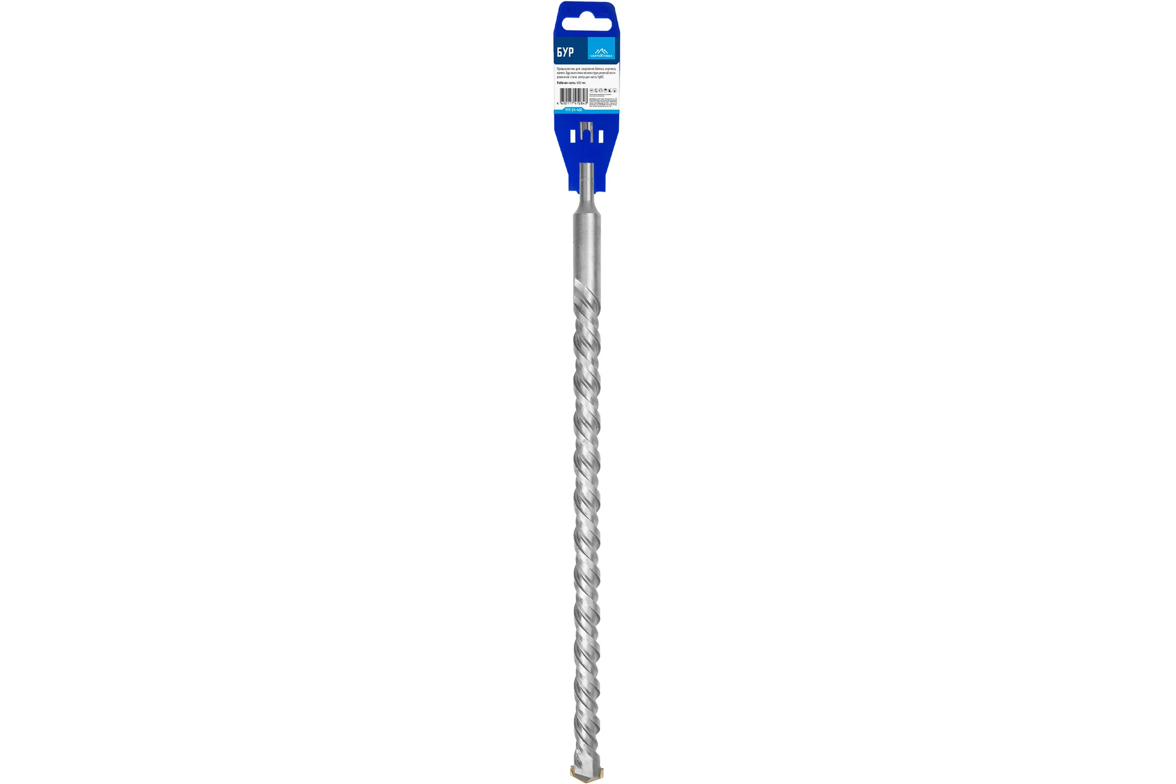 Бур SDS-plus (24х460 мм) Vertextools 999-24-460