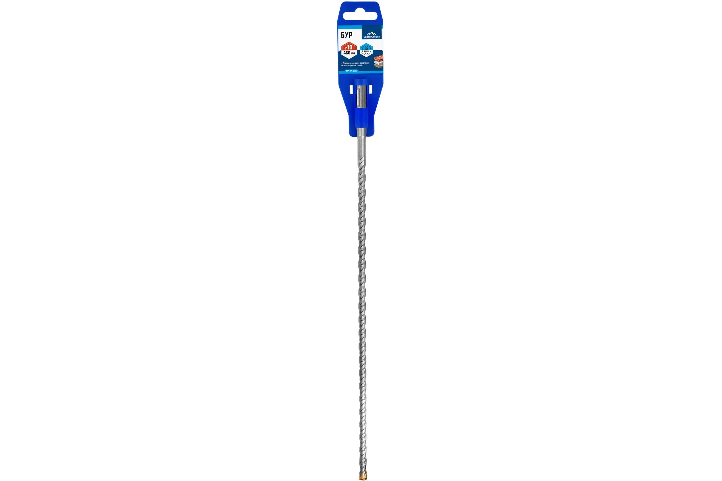 Бур SDS-plus (10х460 мм) Vertextools 999-10-460
