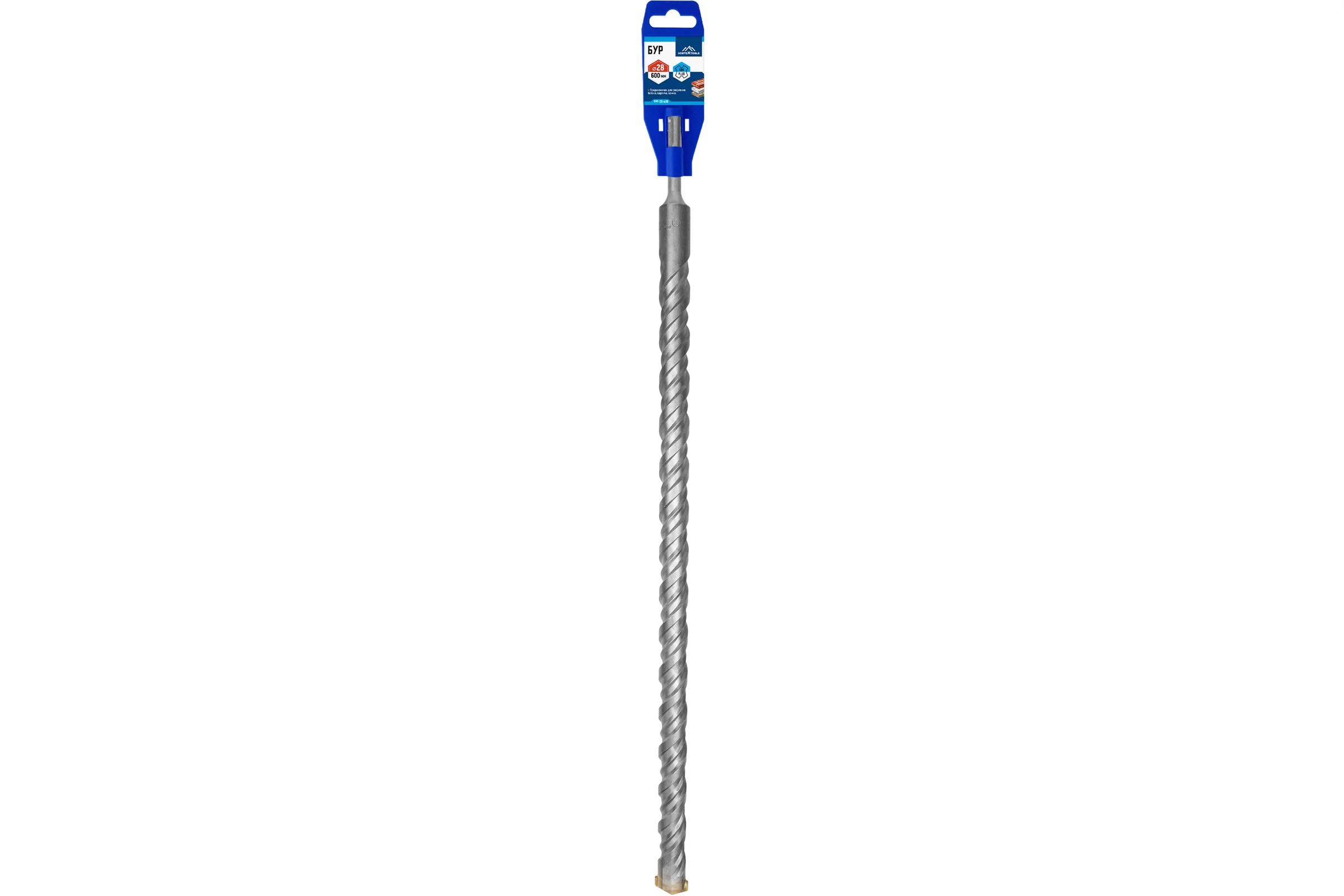 Бур SDS-plus (28х600 мм) Vertextools 999-28-600