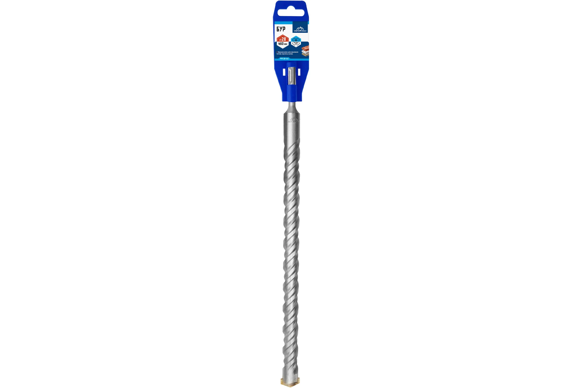 Бур SDS-plus (28х460 мм) Vertextools 999-28-460