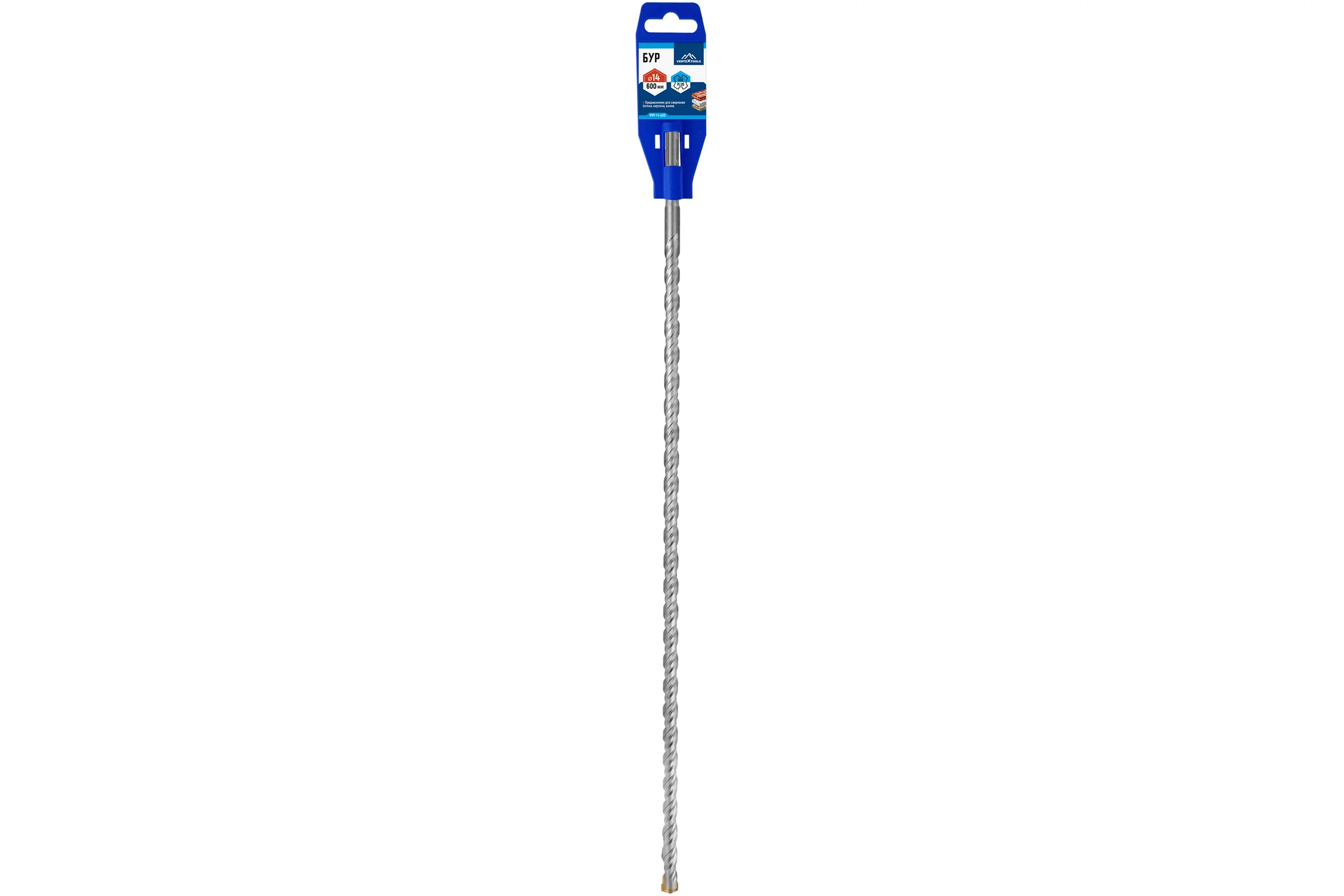 Бур SDS-plus (14х600 мм) Vertextools 999-14-600