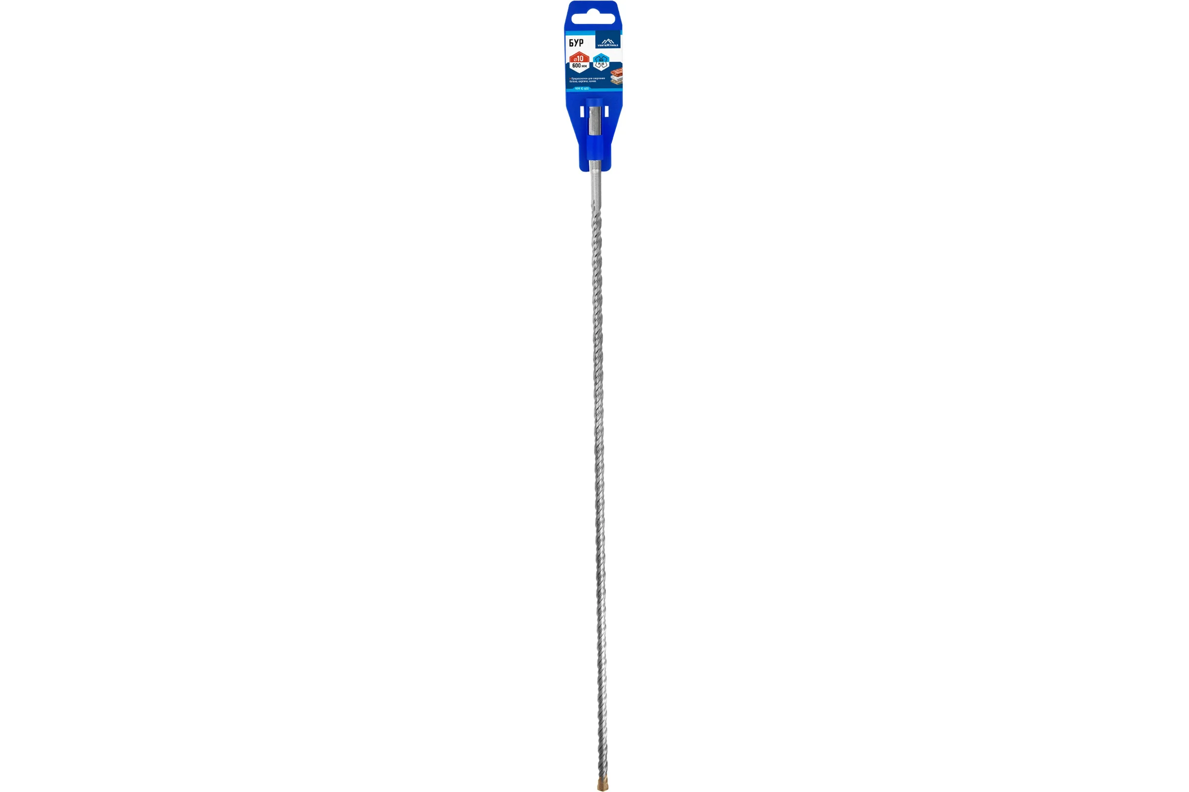 Бур SDS-plus (10х600 мм) Vertextools 999-10-600