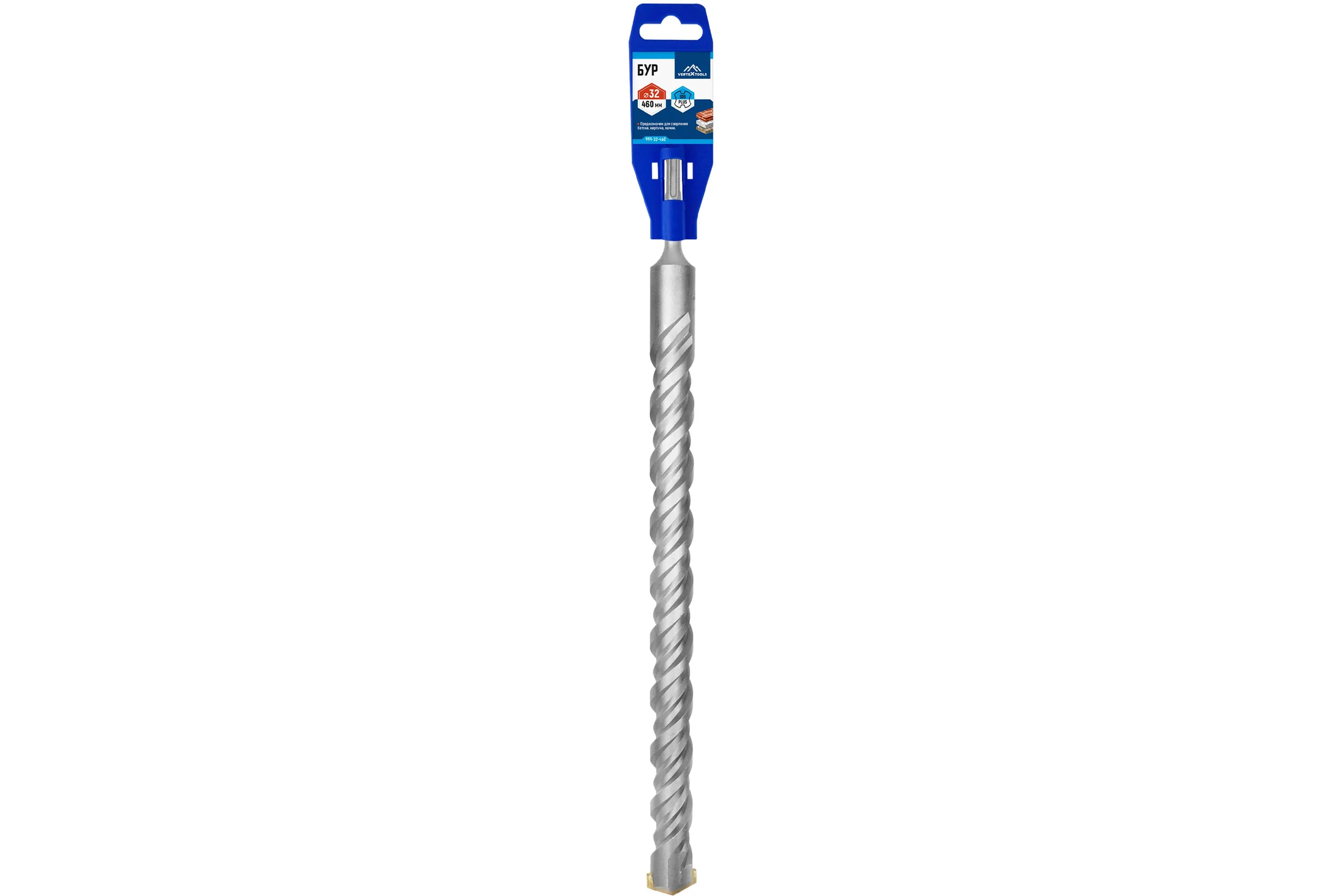 Бур SDS-plus (32х460 мм) Vertextools 999-32-460