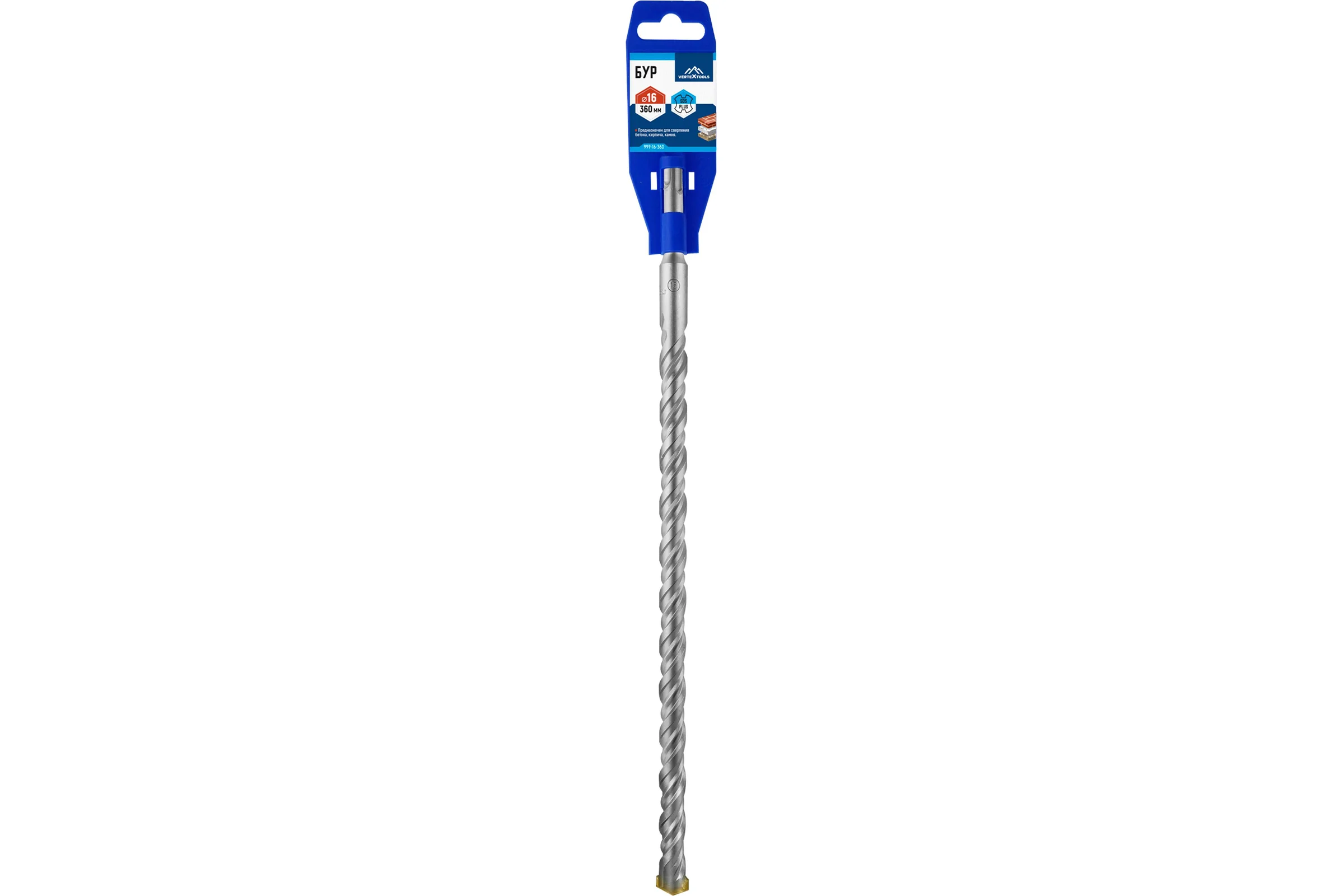 Бур SDS-plus (16х360 мм) Vertextools 999-16-360