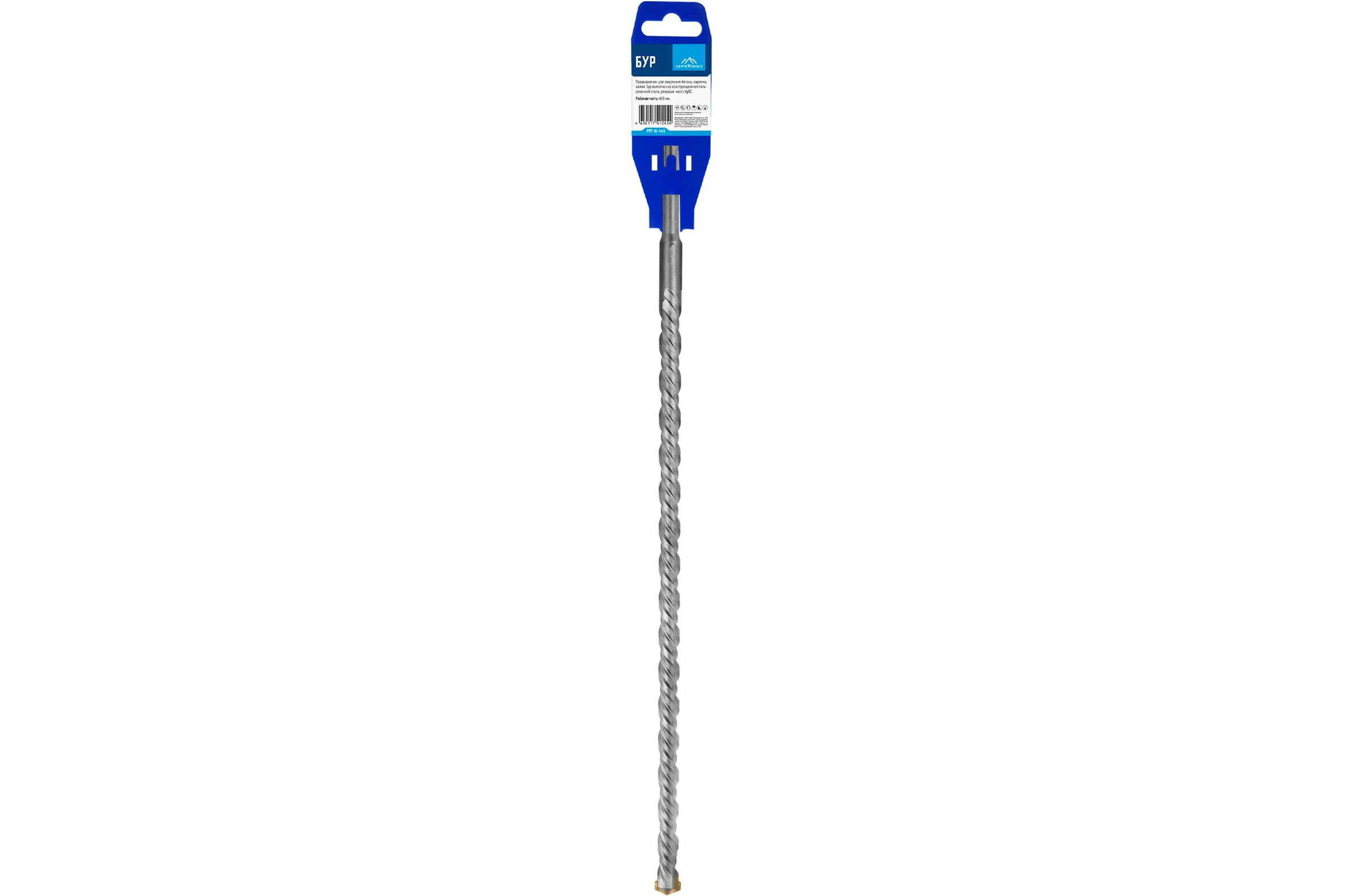 Бур SDS-plus (16х460 мм) Vertextools 999-16-460