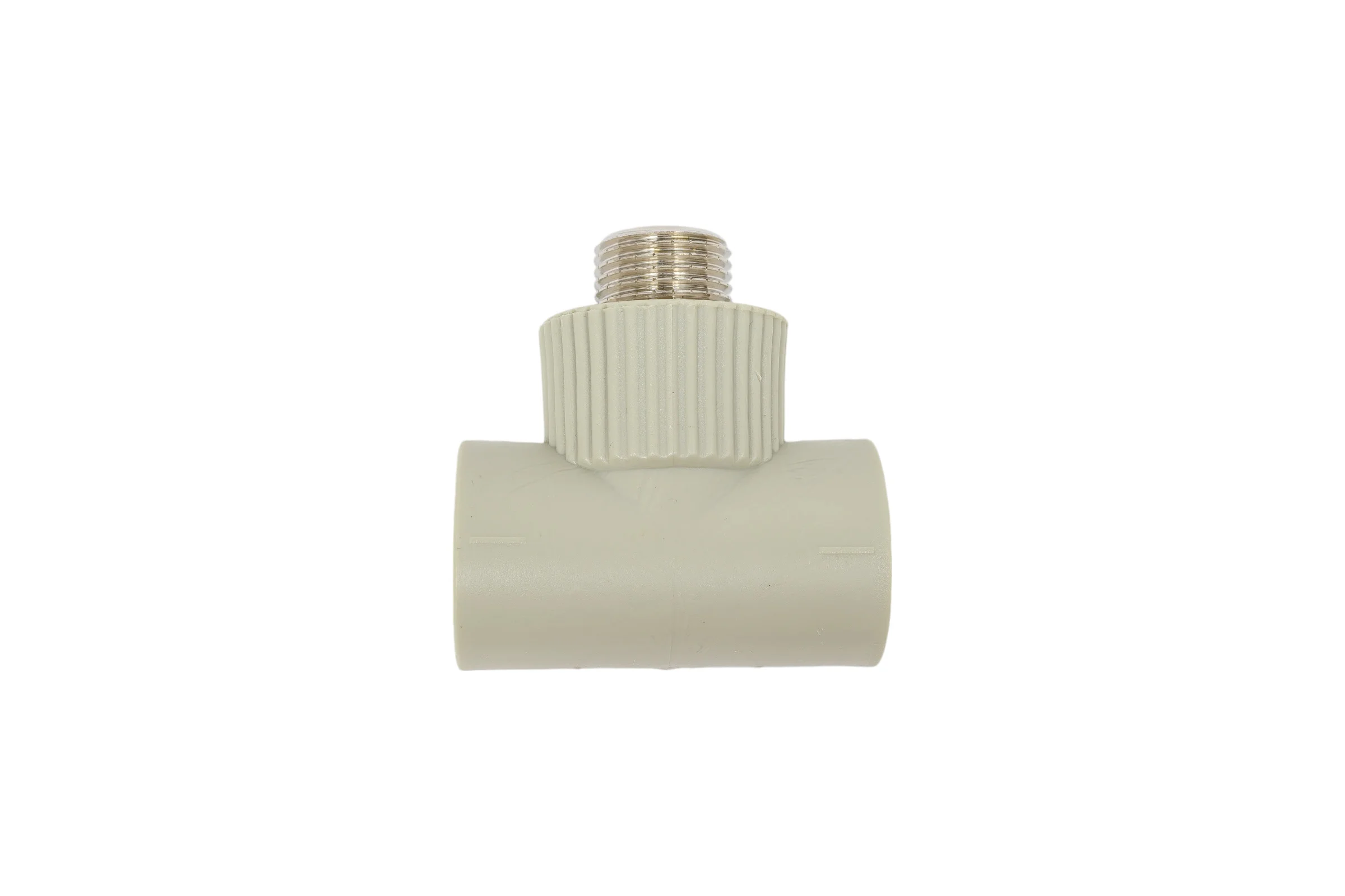 Комбинированный тройник TEBO PPR 25x1/2" НР серый 031043403