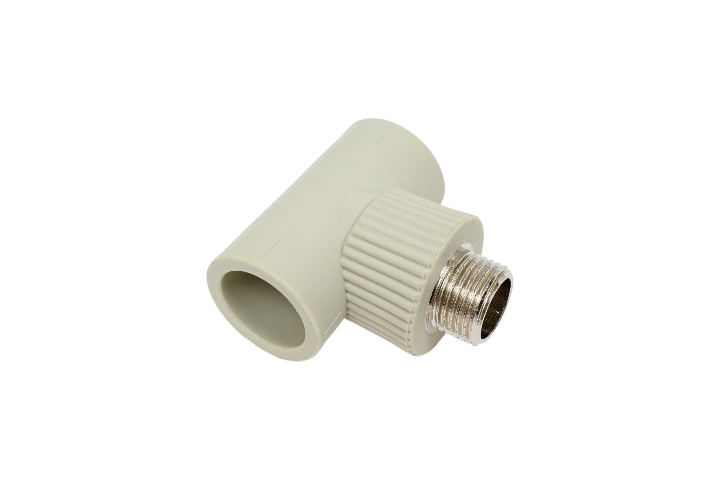 Комбинированный тройник TEBO PPR 25x1/2" НР серый 031043403
