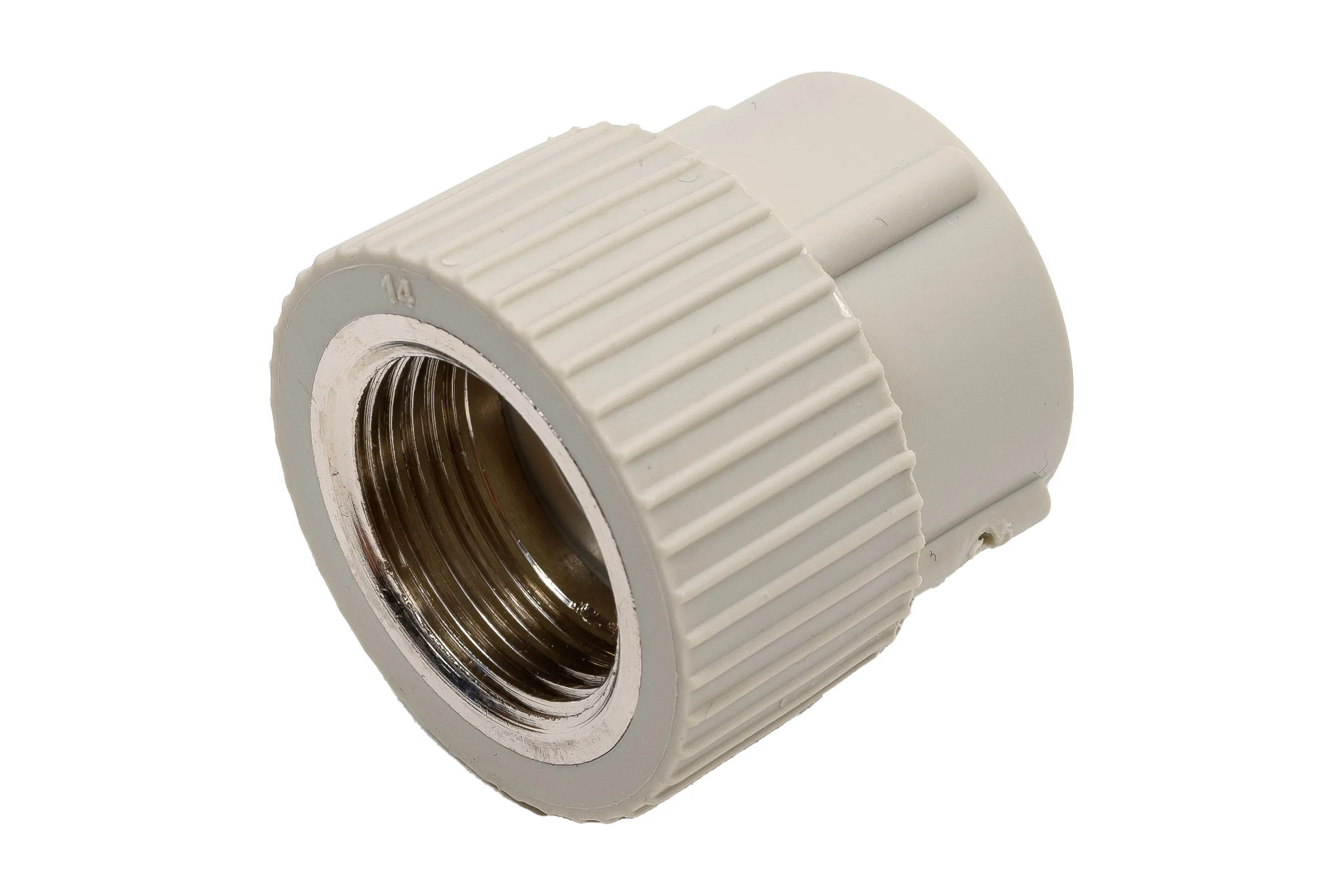 Муфта комбинированная TEBO PPR 32x3/4" ВР серый 031023408