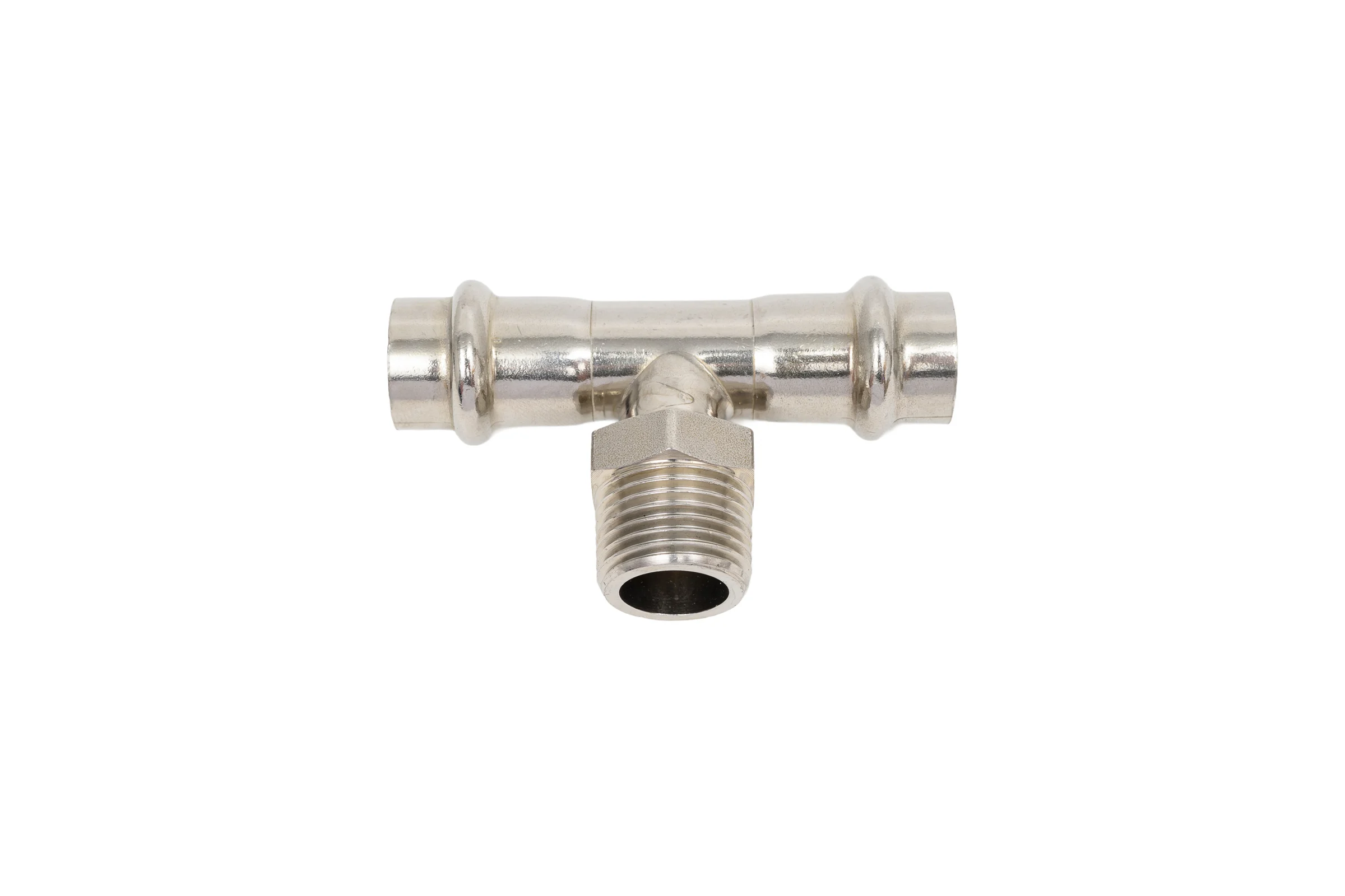 Тройник SantechSystems нержавеющая сталь, AISI 304 Дн15x1/2"х15 пресс/НР 129-9006