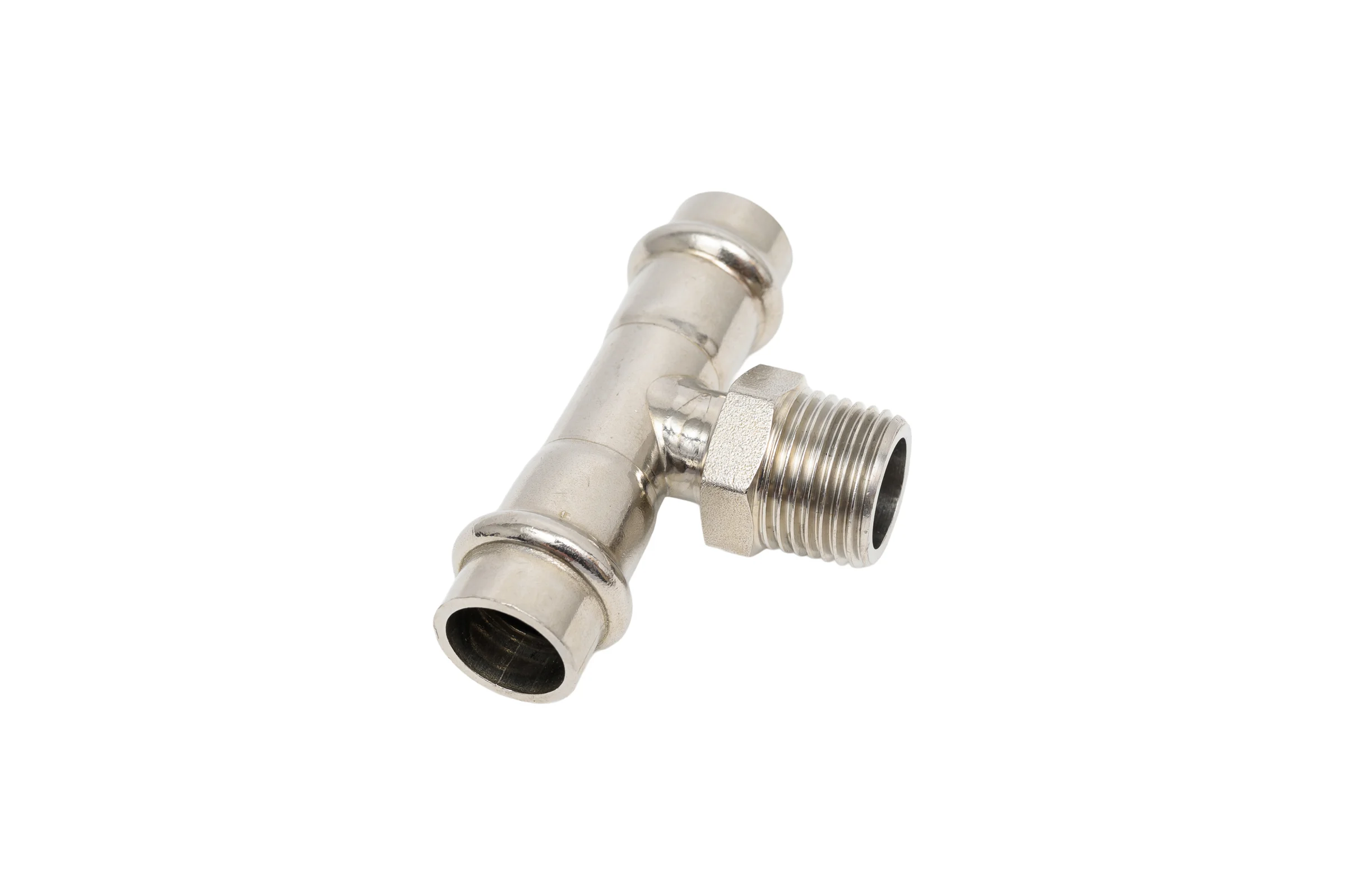 Тройник SantechSystems нержавеющая сталь, AISI 304 Дн15x1/2"х15 пресс/НР 129-9006