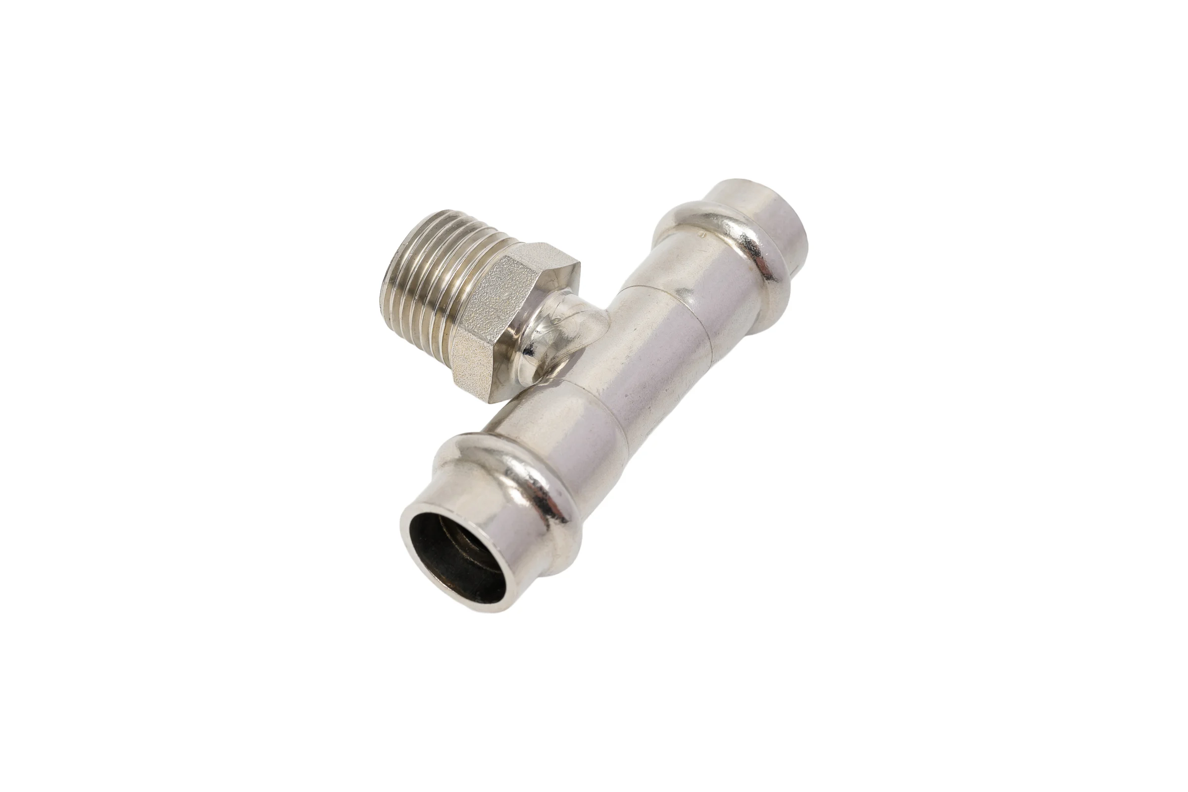 Тройник SantechSystems нержавеющая сталь, AISI 304 Дн15x1/2"х15 пресс/НР 129-9006