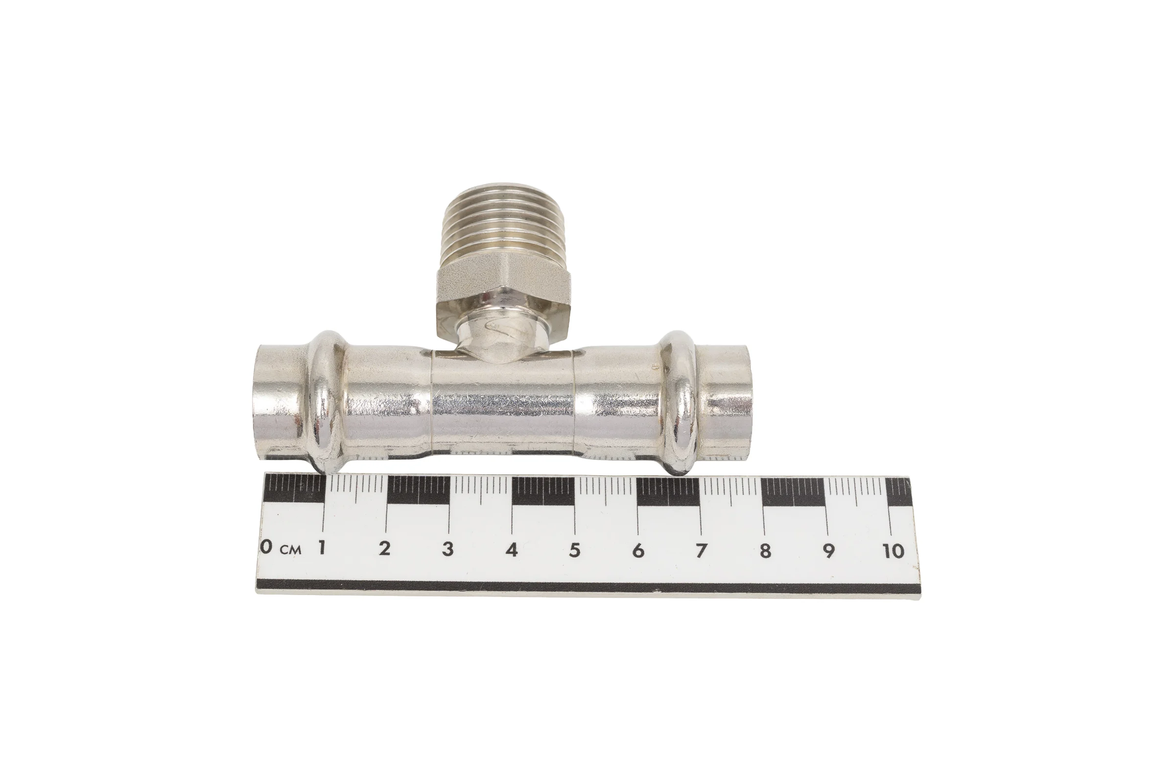 Тройник SantechSystems нержавеющая сталь, AISI 304 Дн15x1/2"х15 пресс/НР 129-9006