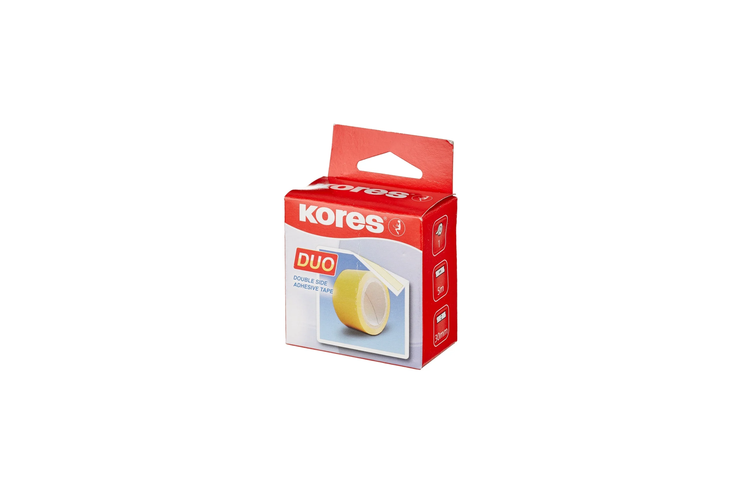 Двусторонняя канцелярская клейкая лента Kores 30х5 170372
