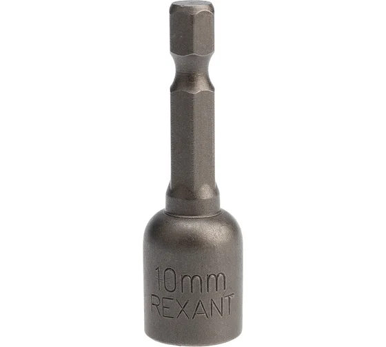 Ключ-насадка REXANT 10х48 мм, 1/4" магнитная уп 20 шт 92-0402