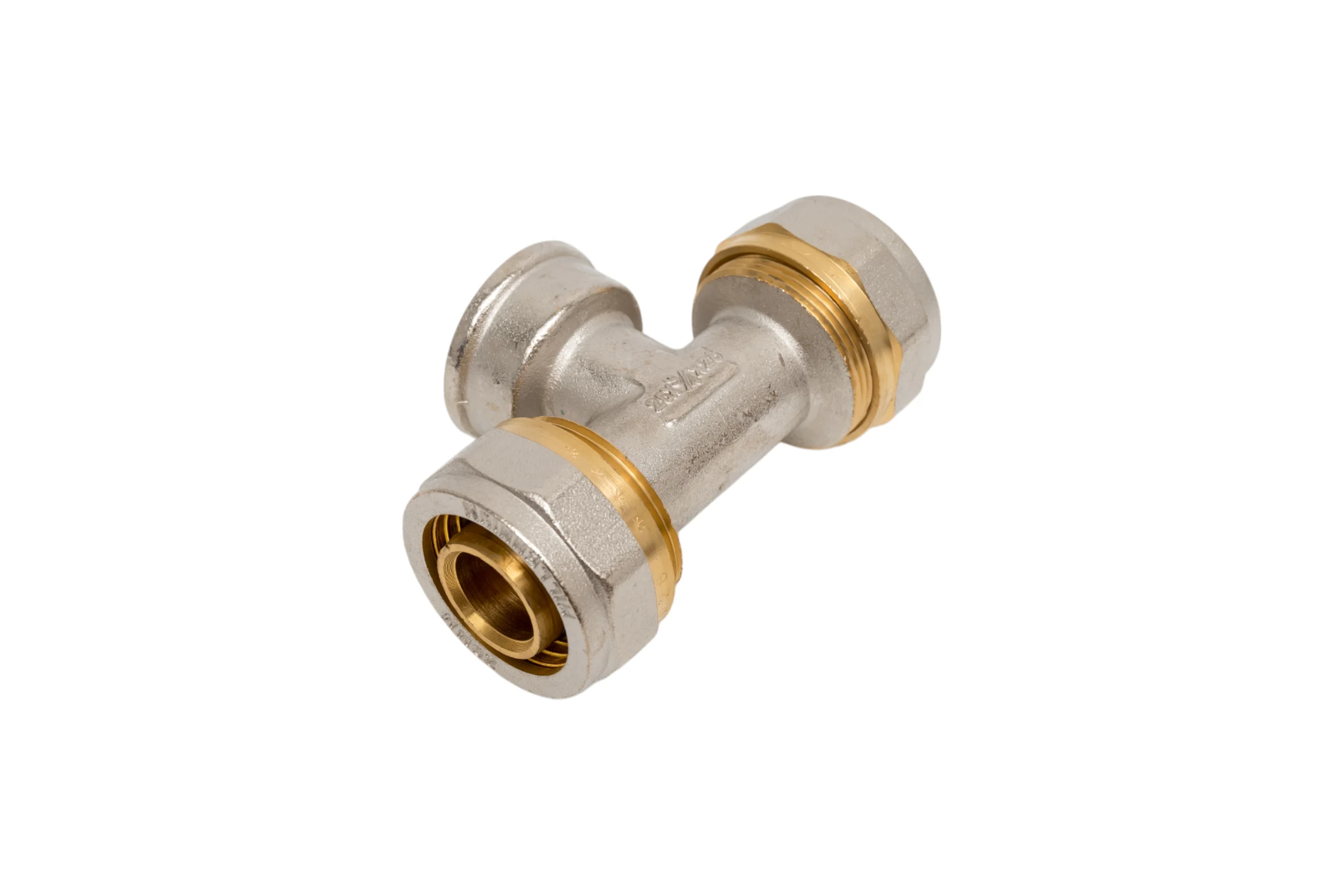 Тройник обжимной для металлопластиковых труб Millennium 26мм x 3/4" х 26мм с внутренней резьбой MTF3426