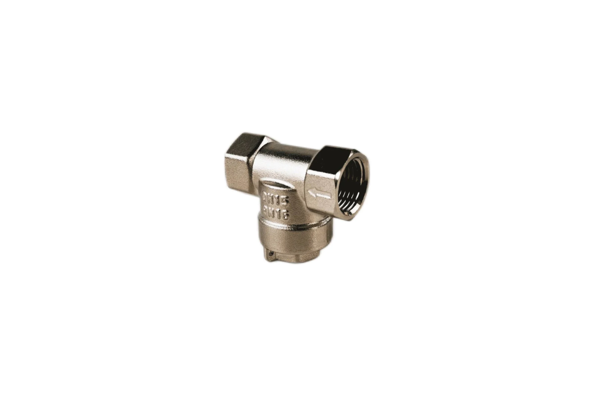 Фильтр SantechSystems T-обр латунь, нк Ду15 Ру16 м/м 110C 036-1430