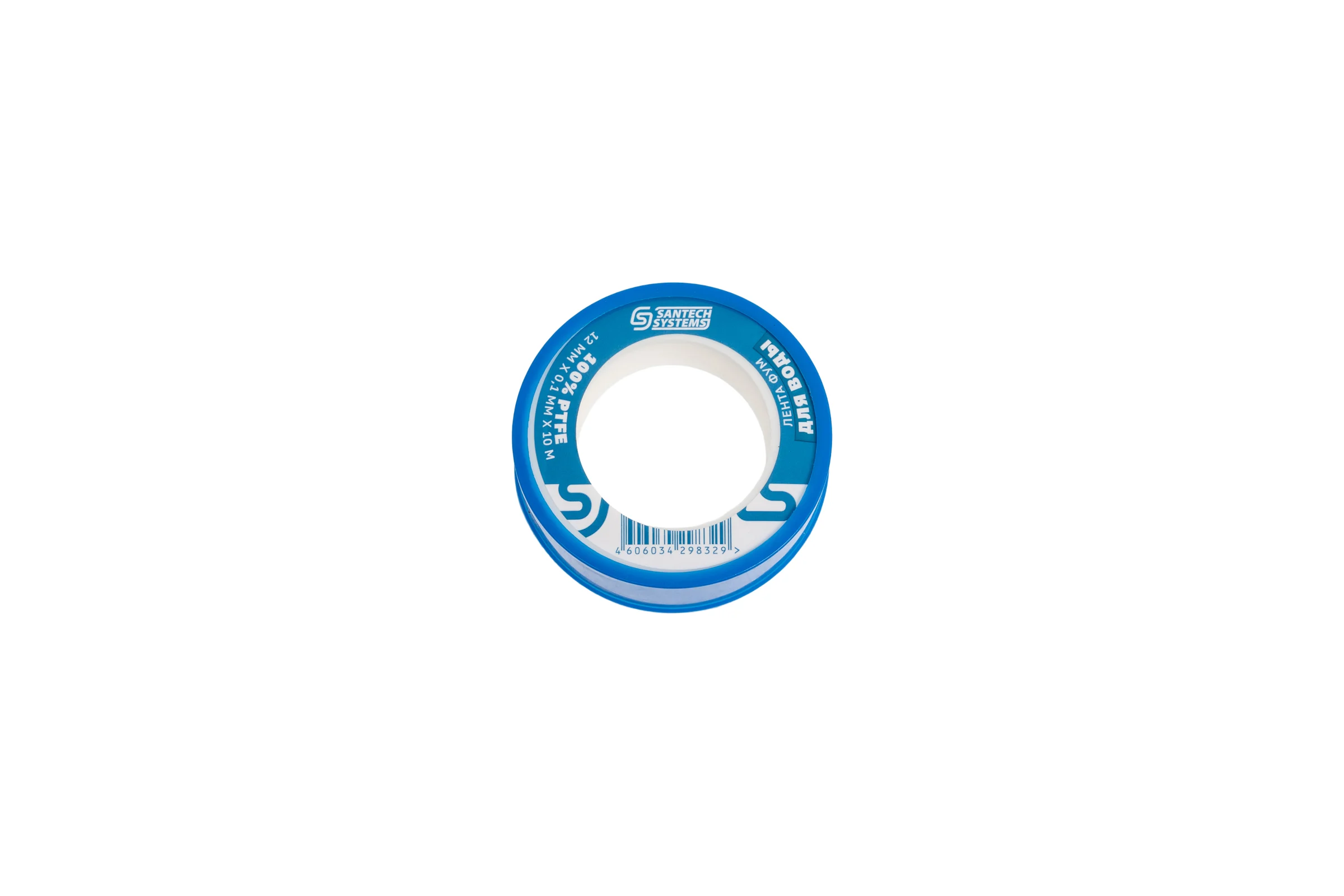 Лента ФУМ SantechSystems PTFE, катушка 12х0,1 мм, 10 м, вода 108-1451
