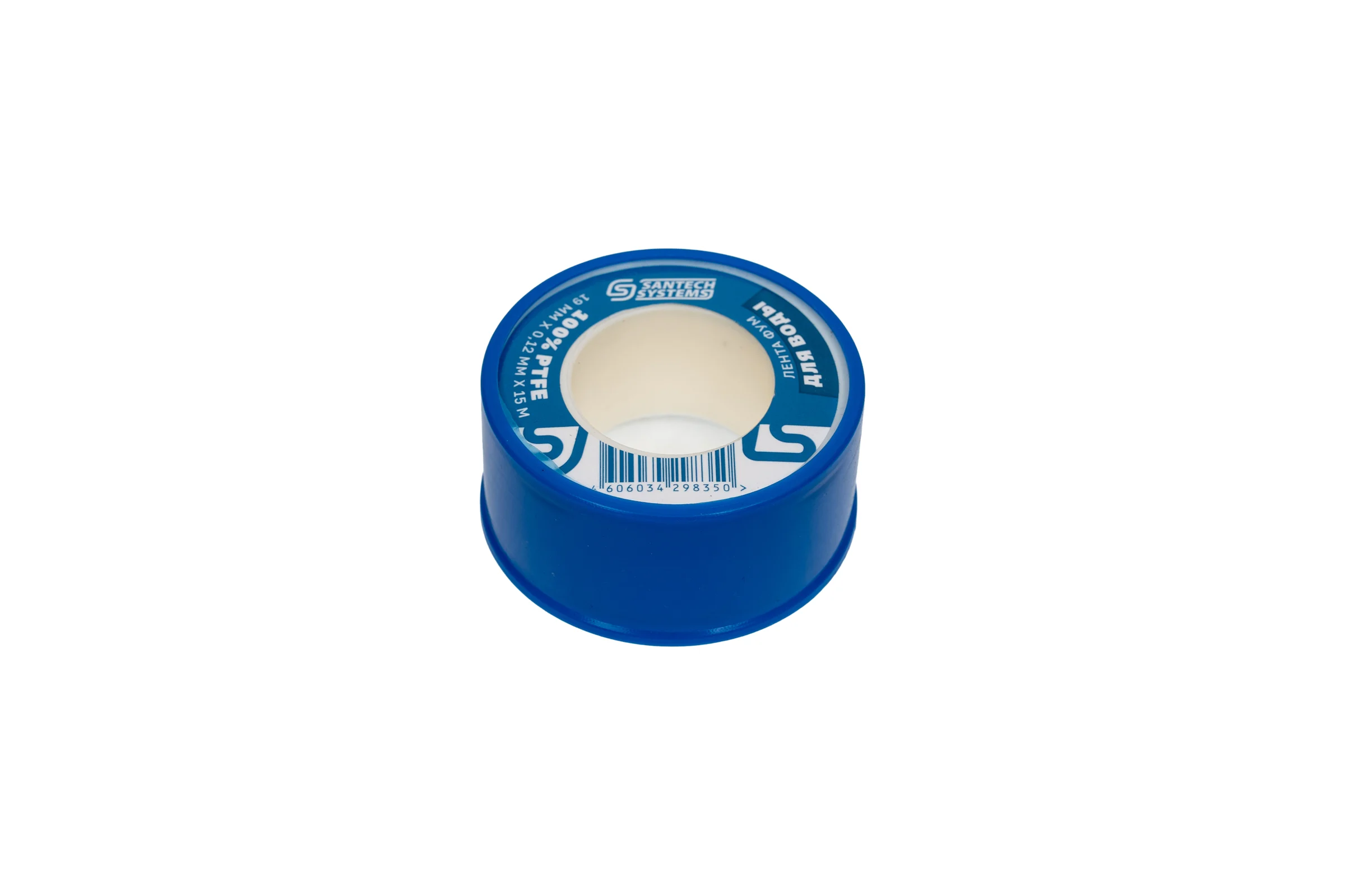Лента ФУМ SantechSystems PTFE, катушка 19х0,12 мм, 15 м, вода 108-1454