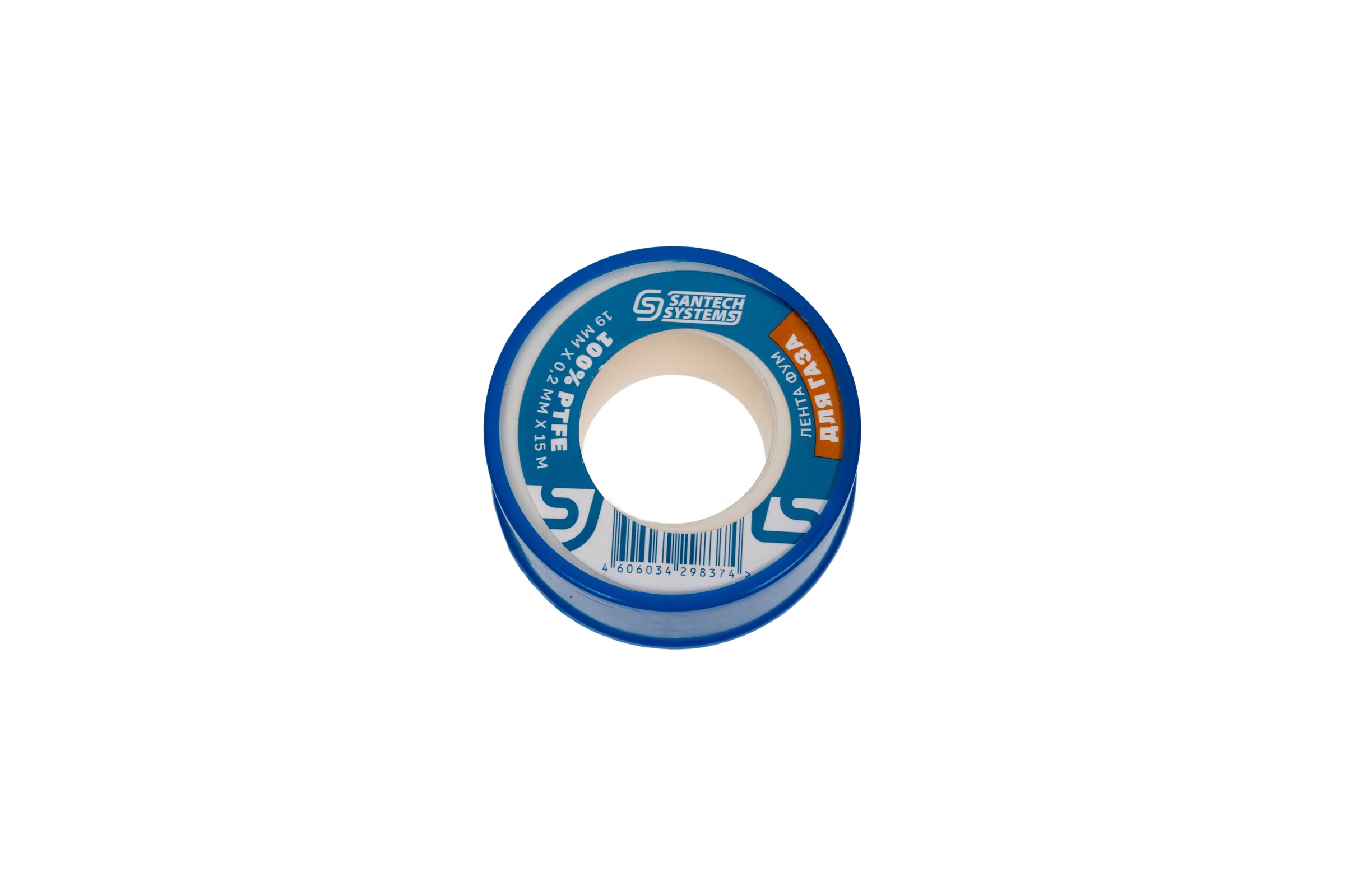 Лента ФУМ SantechSystems PTFE, катушка 19х0,2 мм, 15 м, газ 108-1456
