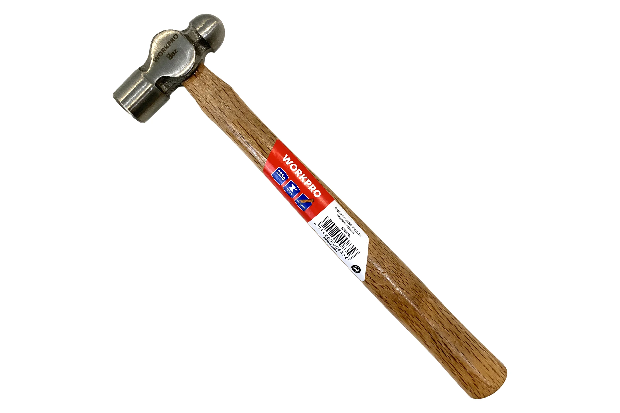 Молоток с круглым бойком WORKPRO 225гр WP241024