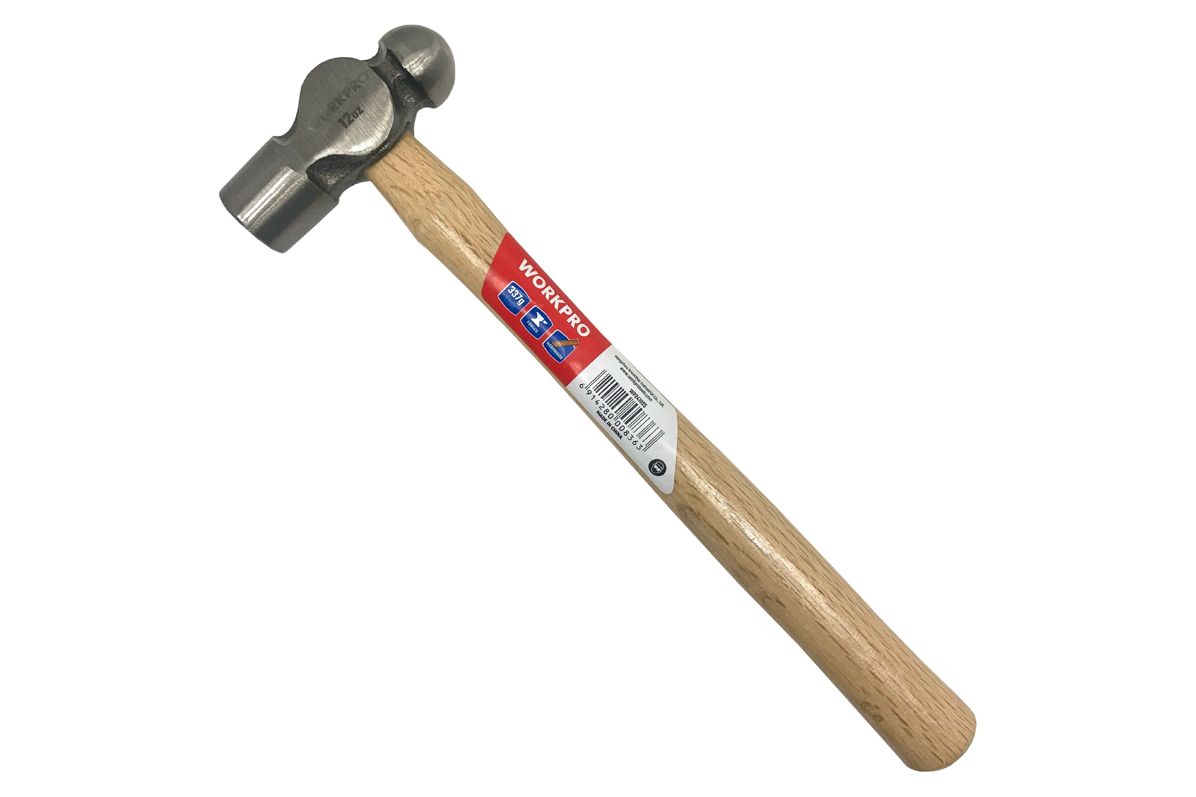 Молоток с круглым бойком WORKPRO 337гр WP241025