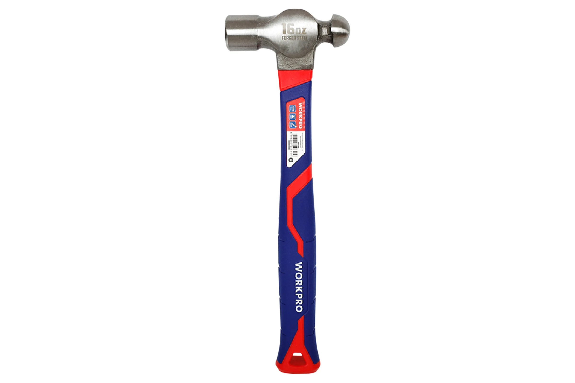 Молоток с круглым бойком с фибергласовой рукояткой WORKPRO 675гр WP241030