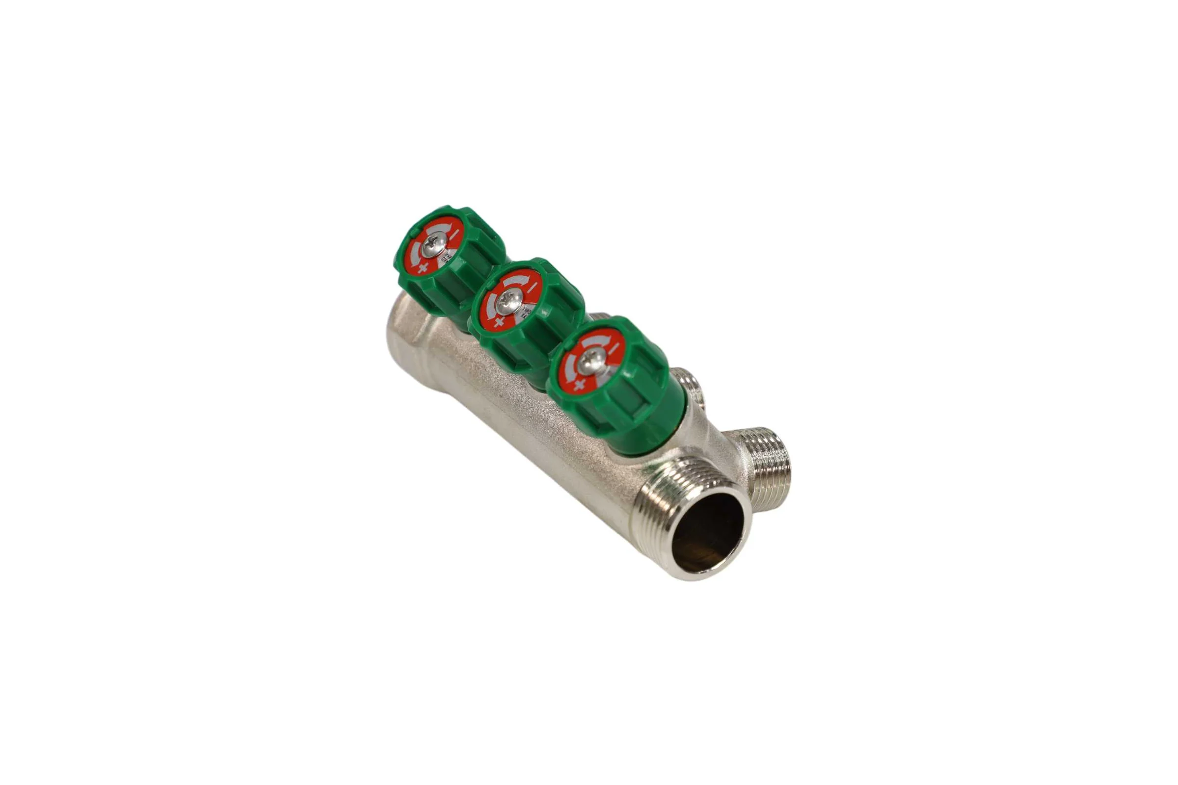 Коллектор лат клап рег SantechSystems 3/4", 3 выхода под плоское уплотнение 1/2" н/р, межосевое расстояние между выходами 36мм 129-9346