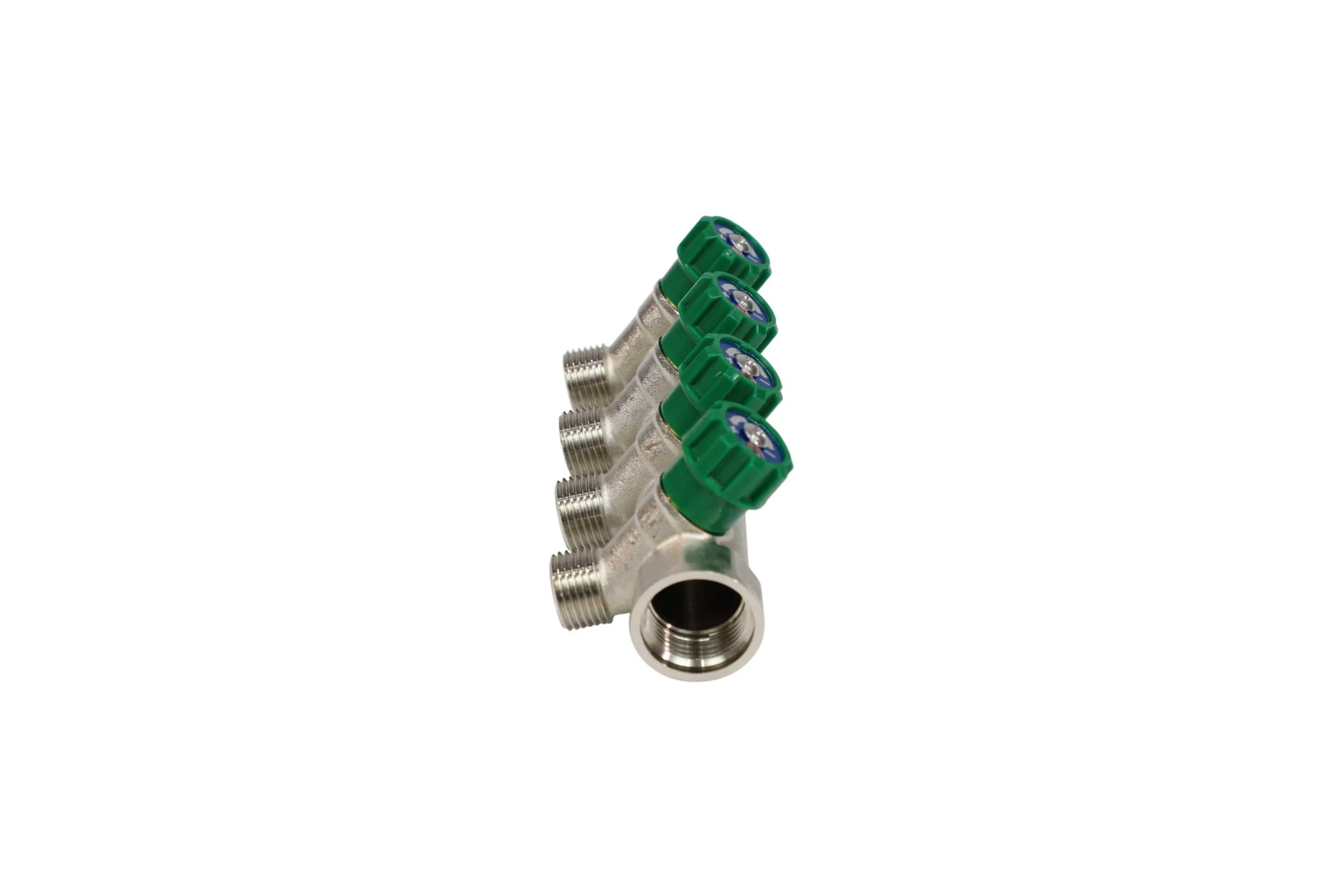 Коллектор лат клап рег SantechSystems 3/4", 4 выхода под плоское уплотнение 1/2" н/р, межосевое расстояние между выходами 36мм 129-9347