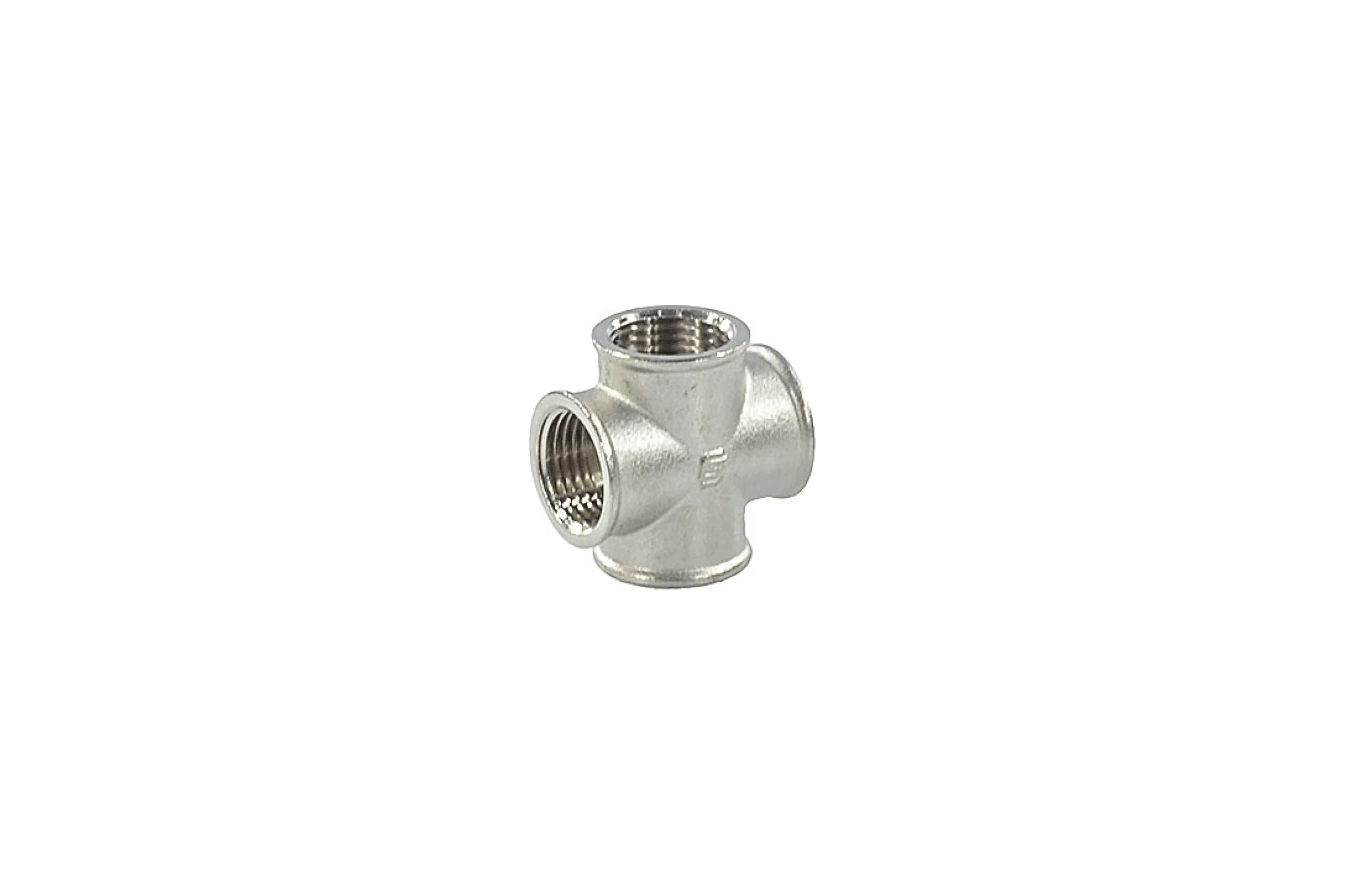 Крест SantechSystems Ду20 м/м, латунь, никель 128-9025