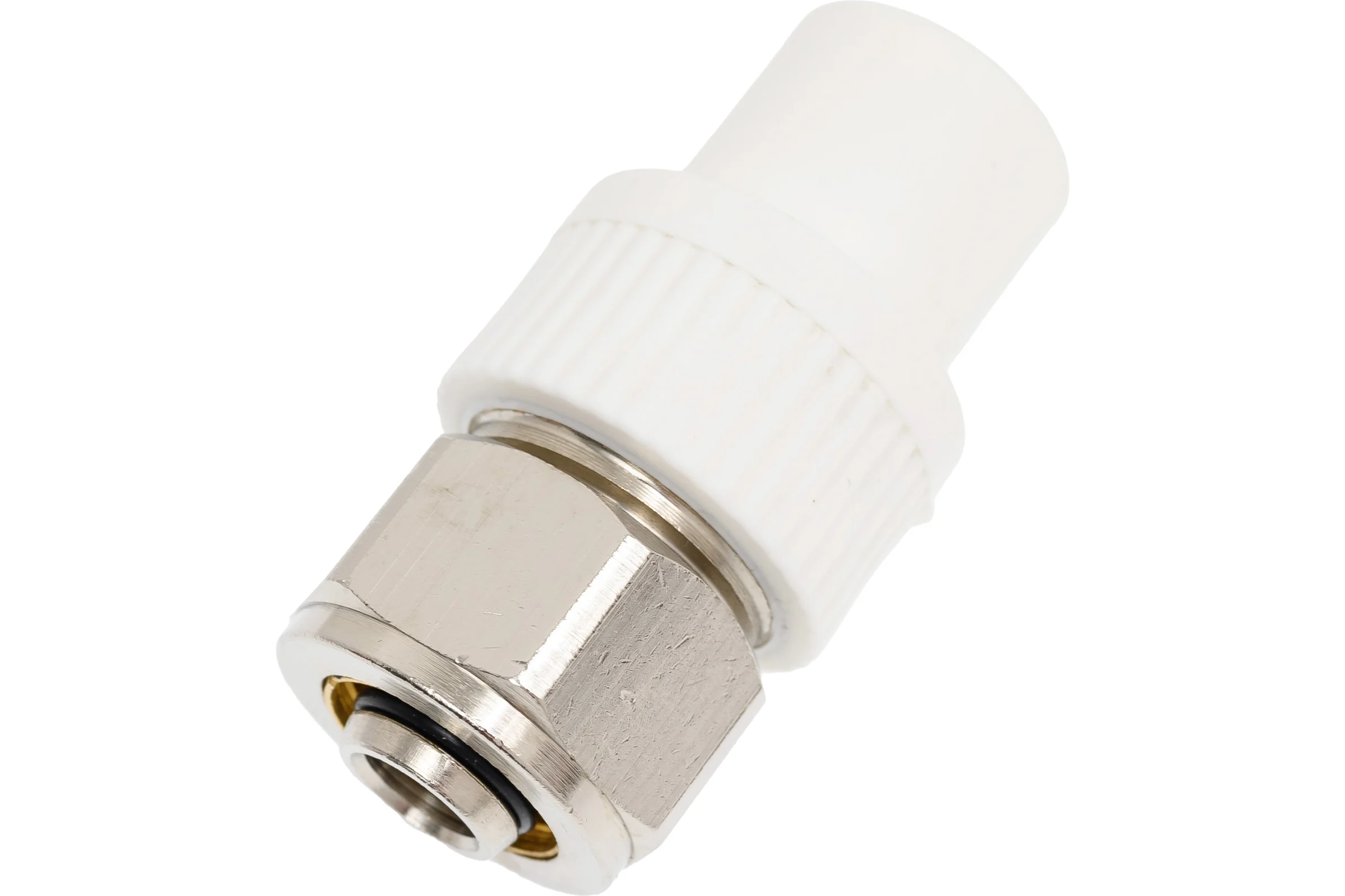 Переход на PEX или металлопластиковую трубу PRO AQUA PP-R Белый ШК 20x16 PA76008Pb