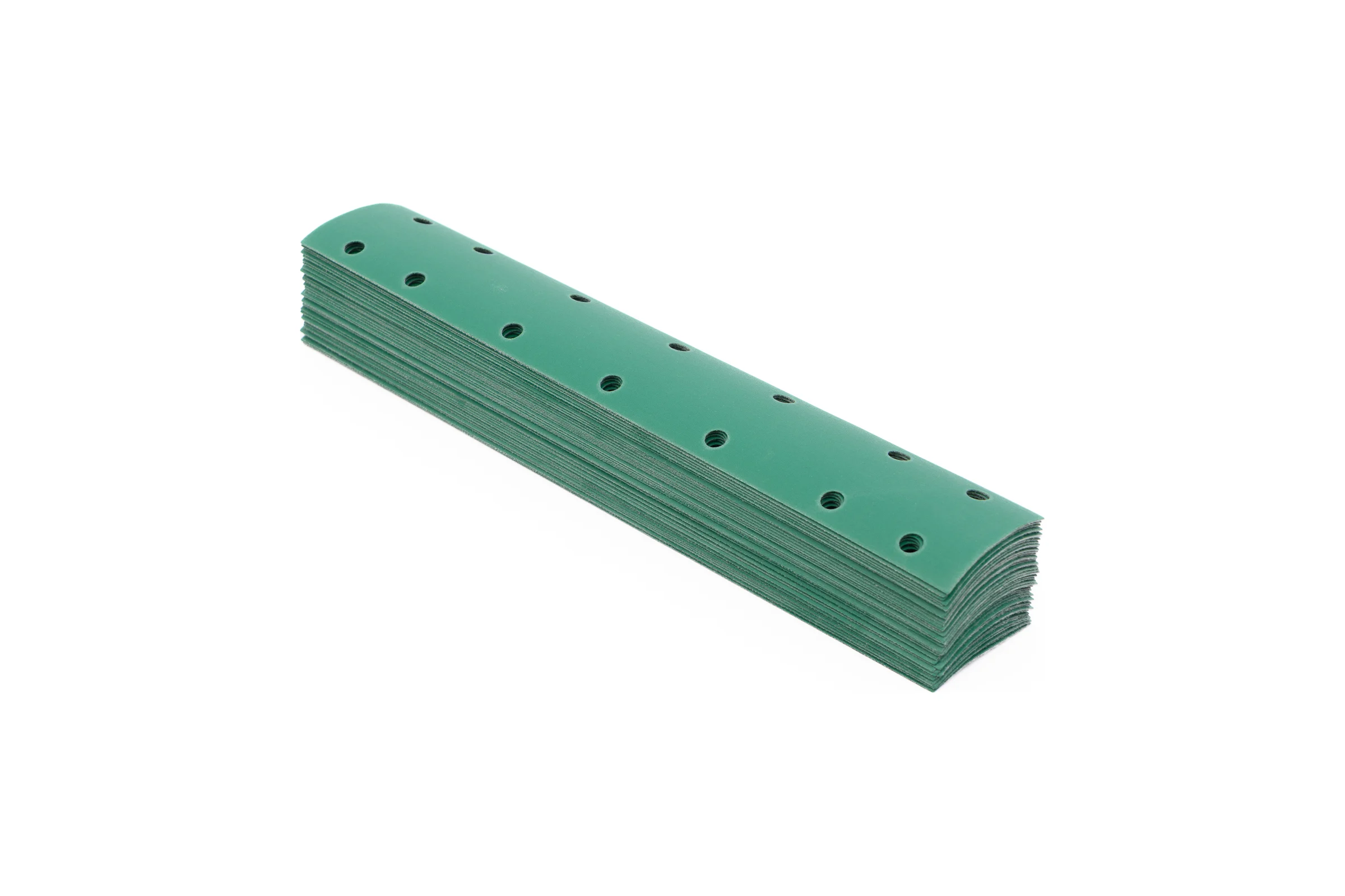 Пoлоса aбразивнaя GREEN FILM 14 отверстий, P100, на липучке, 70х400 мм, 50 шт TILFLEX TL44-100/50